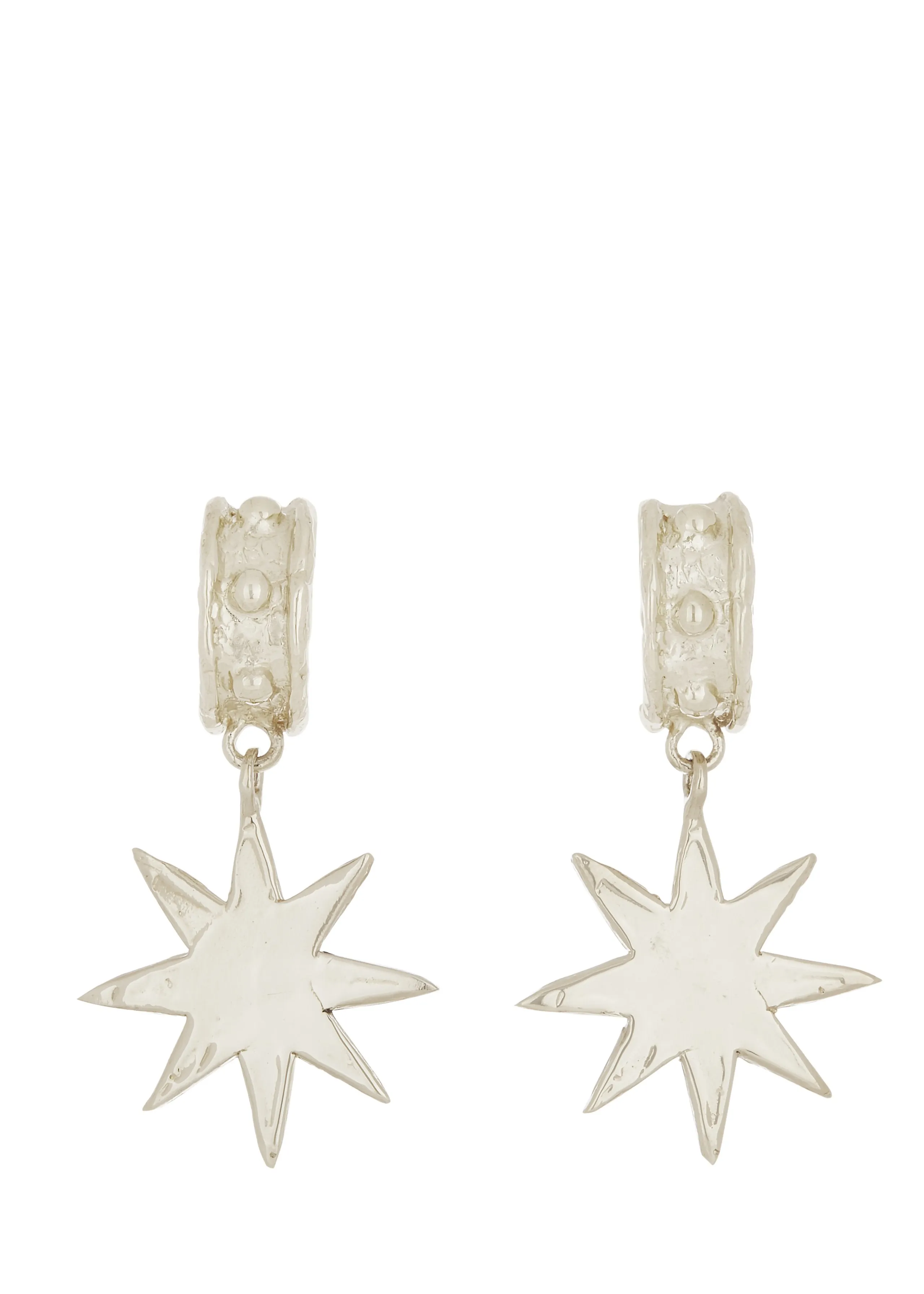 Big Star Earrings in White Bronze sold by Mondo Mondo