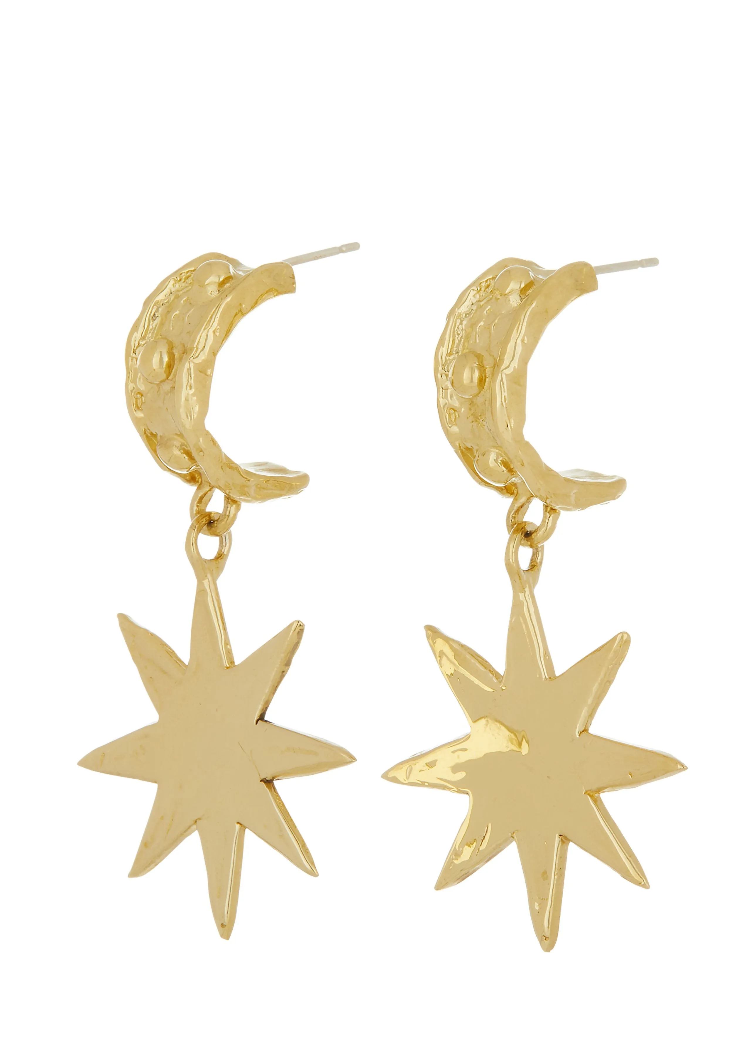 Big Star Earrings in Brass sold by Mondo Mondo product image thumbnail 2