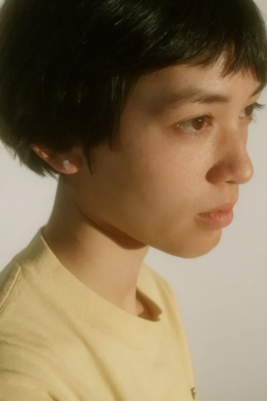 Guinevere Studs - Diamond made by Mondo Mondo