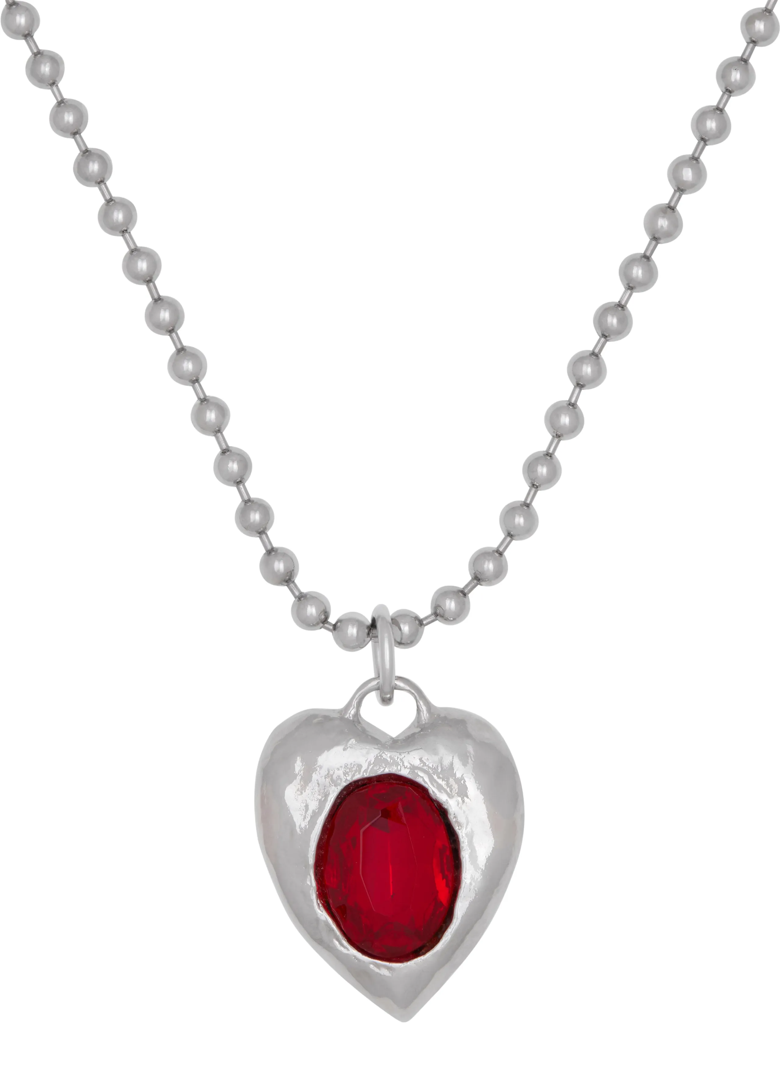 Pacha Necklace in Silver - Ruby sold by Mondo Mondo