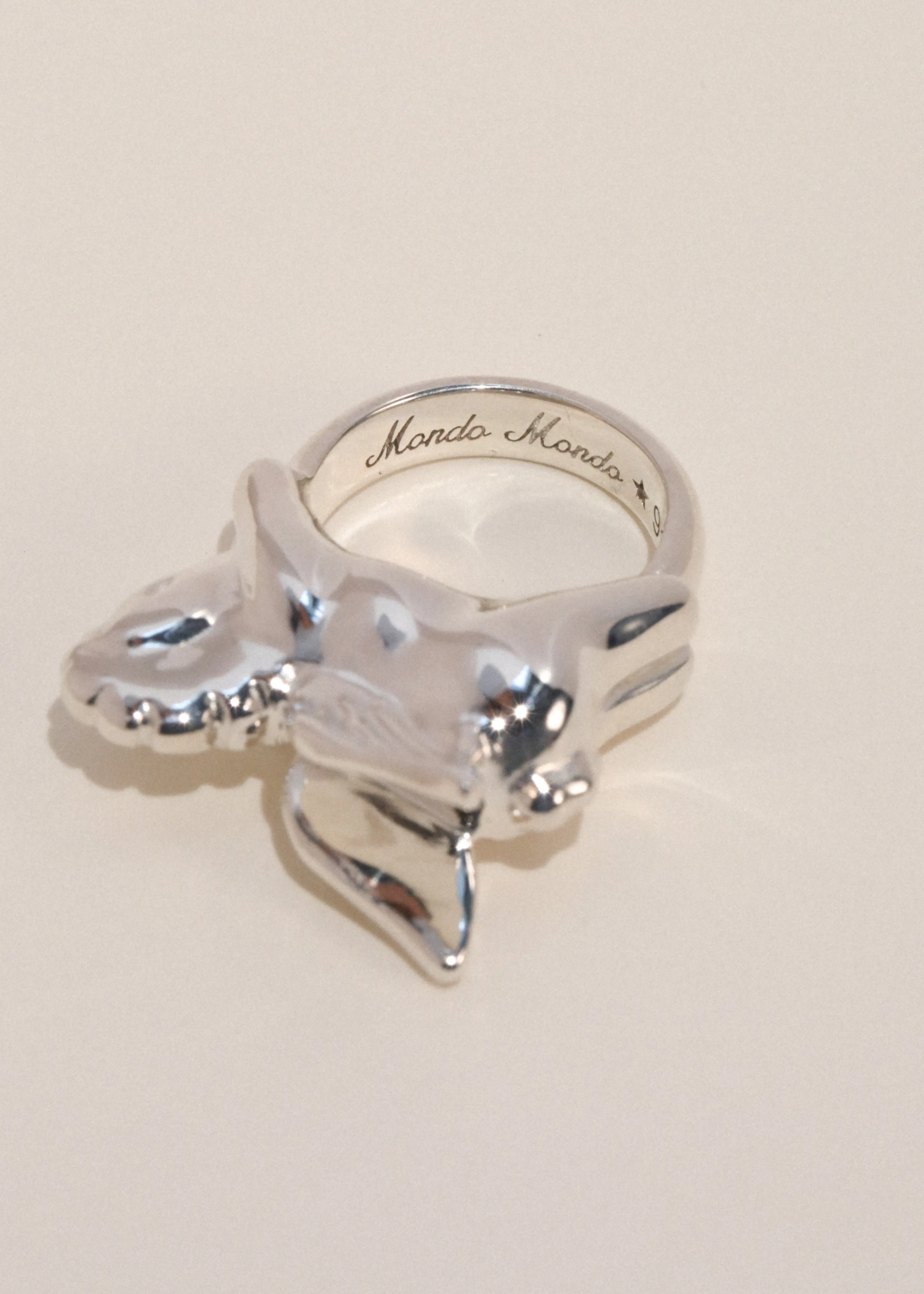 Pegasus Ring in Sterling Silver sold by Mondo Mondo product image thumbnail 4