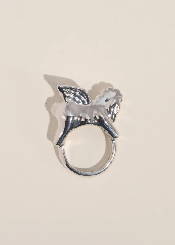 Pegasus Ring in Sterling Silver made by Mondo Mondo