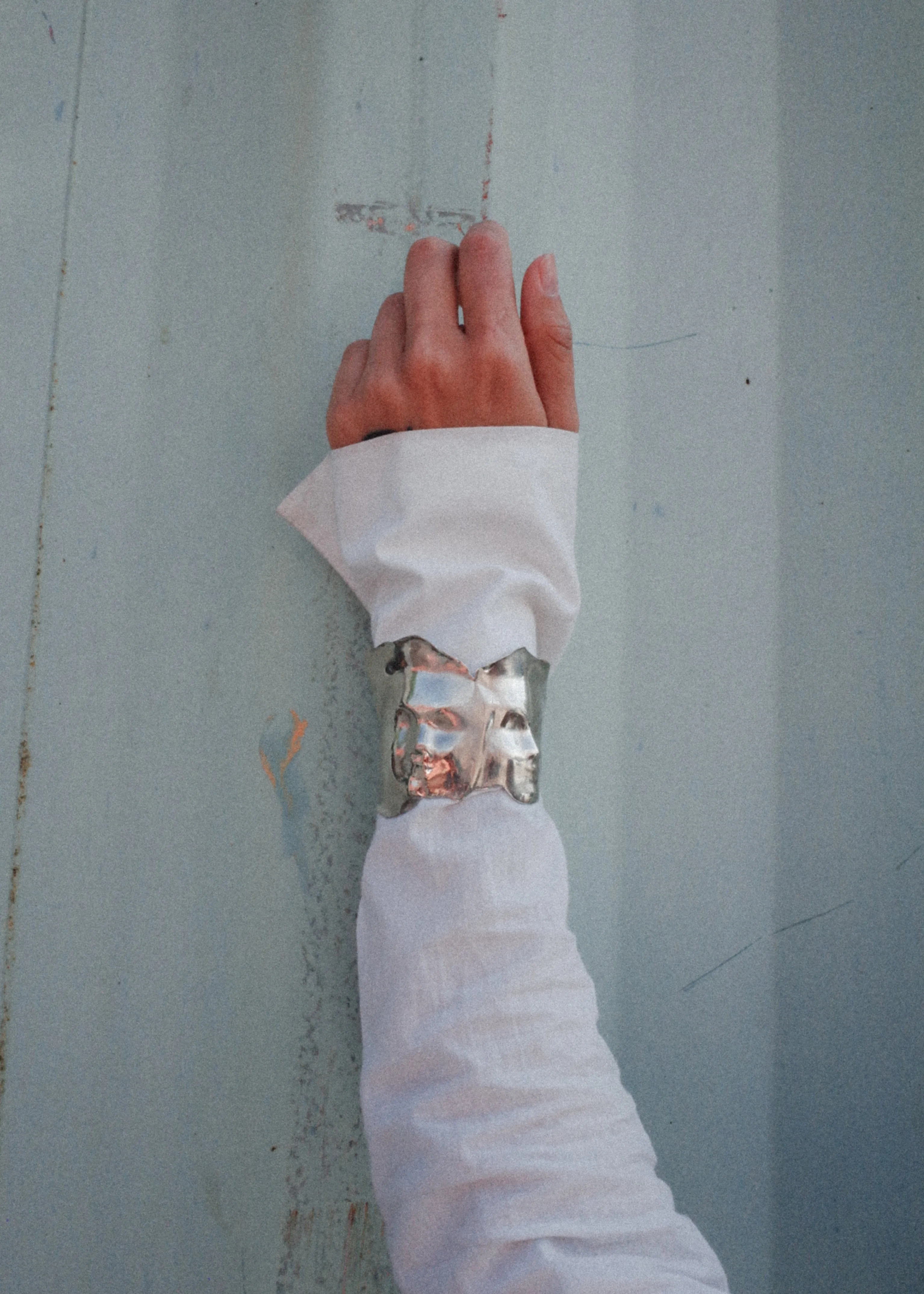 Twin Cuff in White Bronze sold by Mondo Mondo product image thumbnail 5
