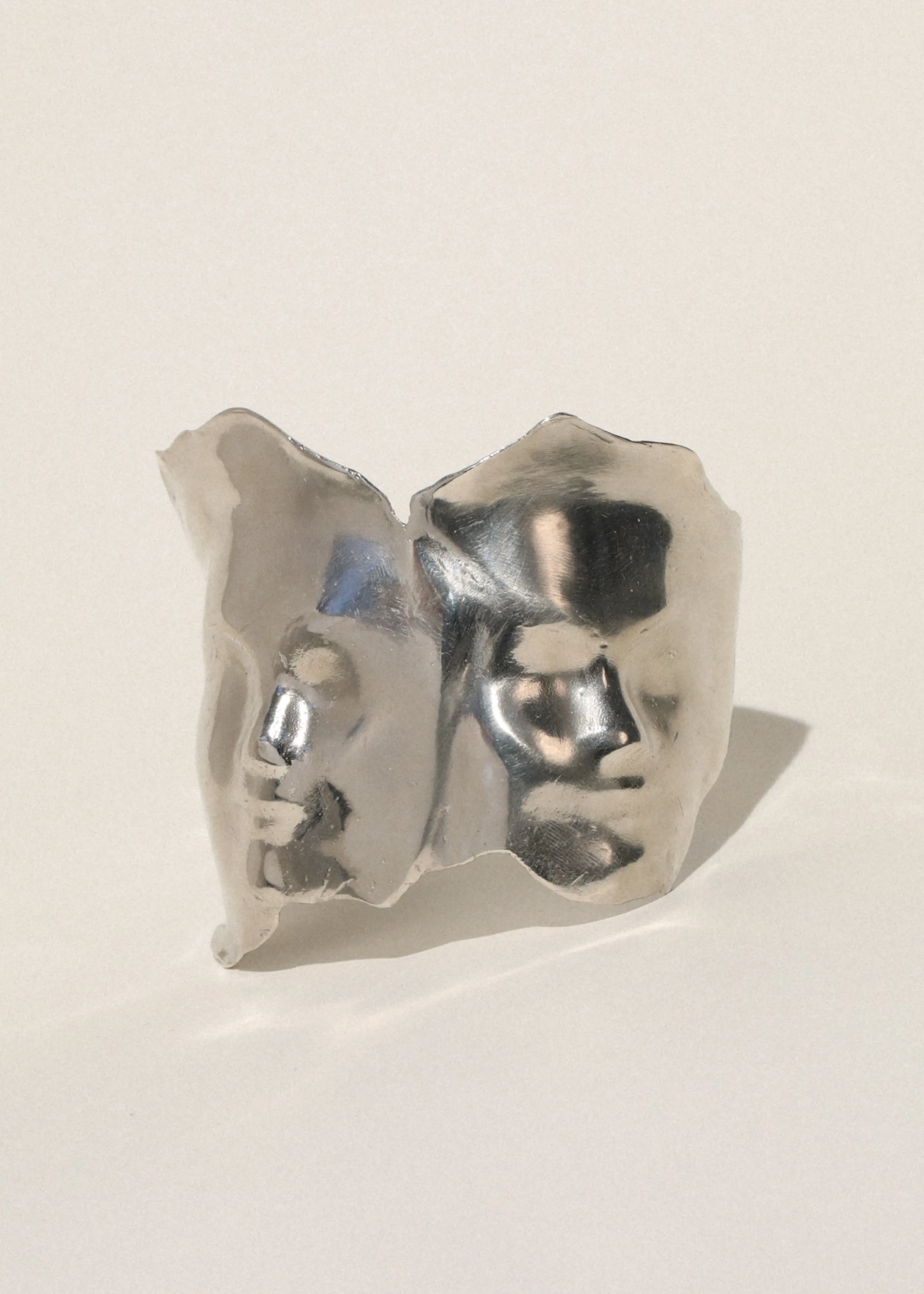 Twin Cuff in White Bronze sold by Mondo Mondo product image thumbnail 2