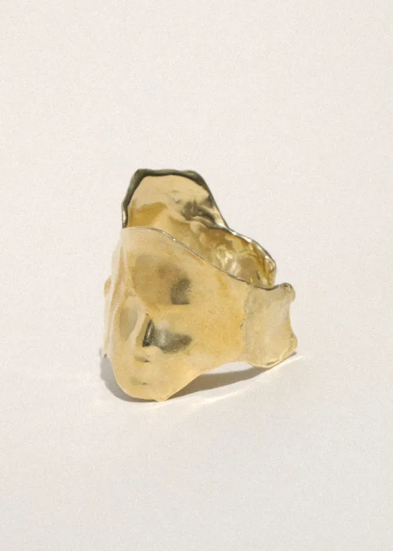 Twin Cuff in Brass made by Mondo Mondo