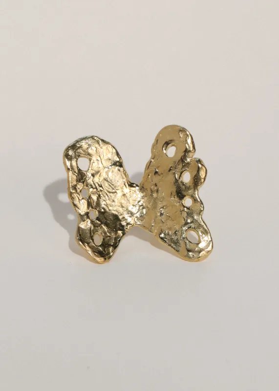 Butterfly Ring in Brass made by Mondo Mondo