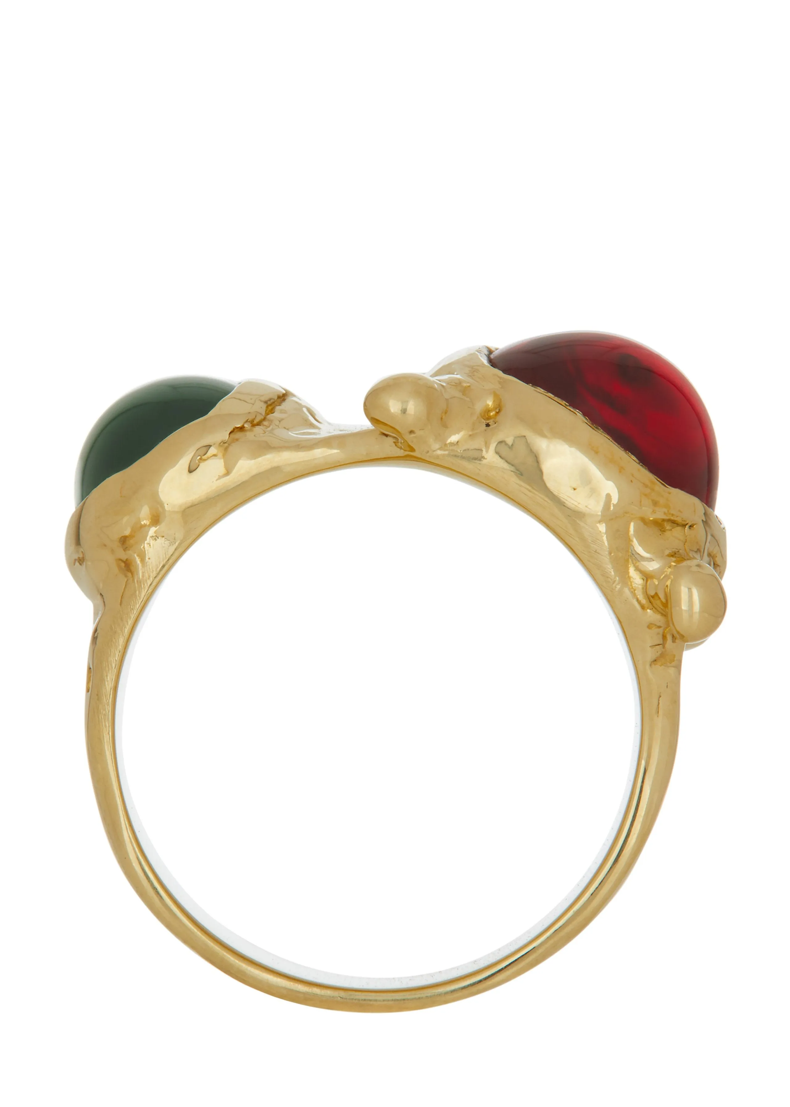 Archive Pulp Ring in Brass - Red & Green sold by Mondo Mondo product image thumbnail 2