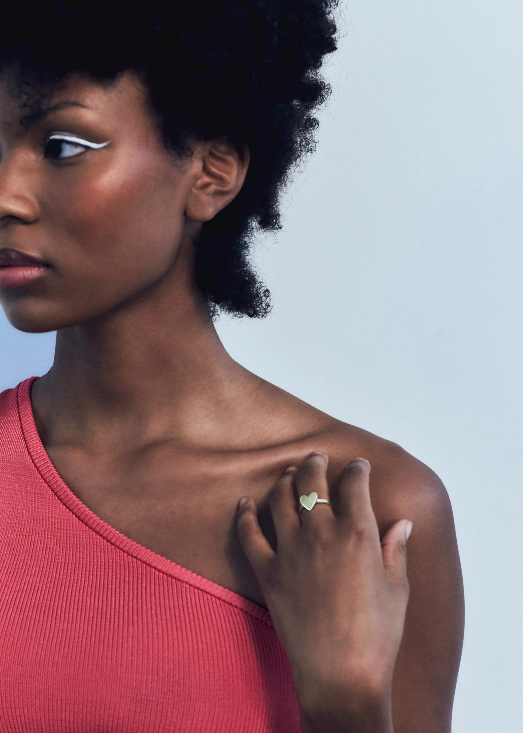 Archive Heart Ring in Brass sold by Mondo Mondo product image thumbnail 4