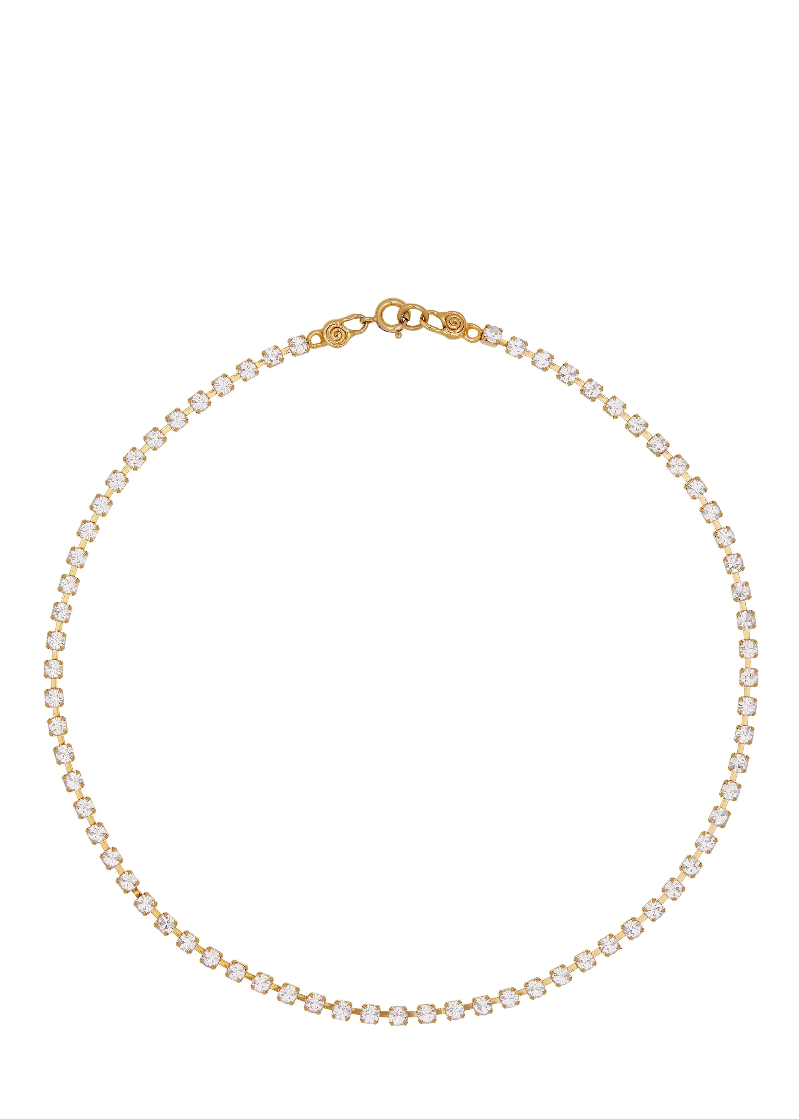 Archive Crystal Choker in Gold sold by Mondo Mondo