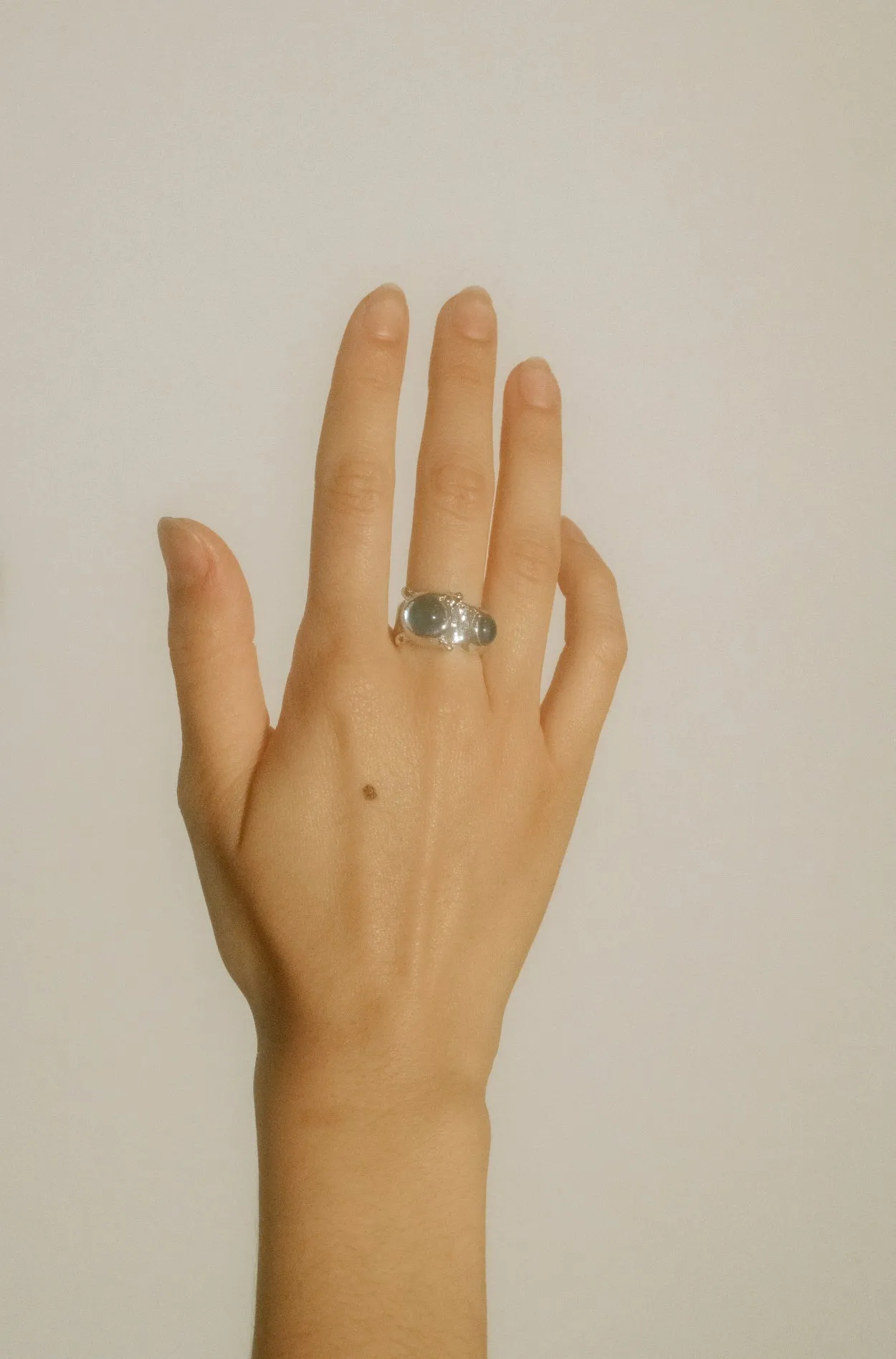 Archive Pulp Ring in Sterling Silver - Aqua sold by Mondo Mondo product image thumbnail 2