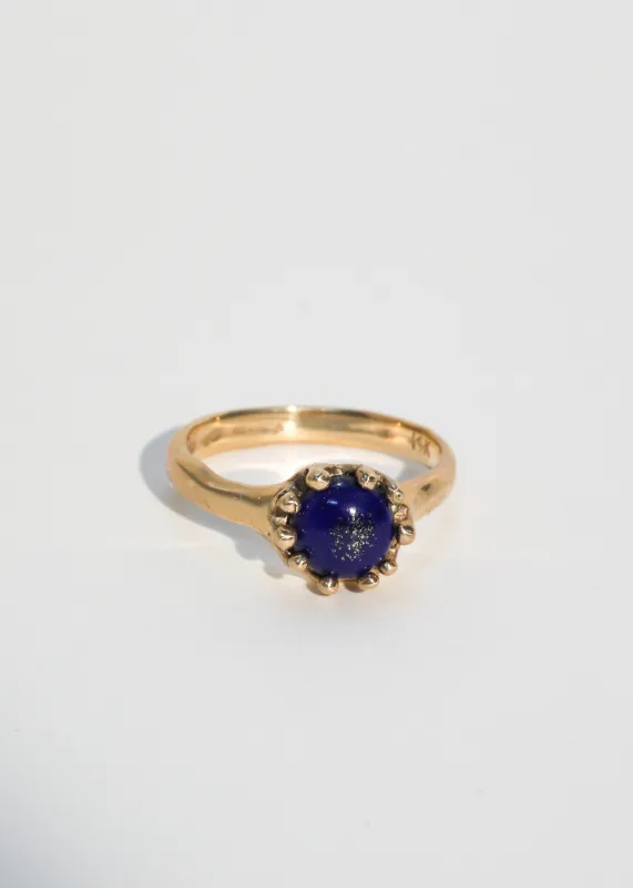 Archive Lush Ring in 14k - Lapis made by Mondo Mondo