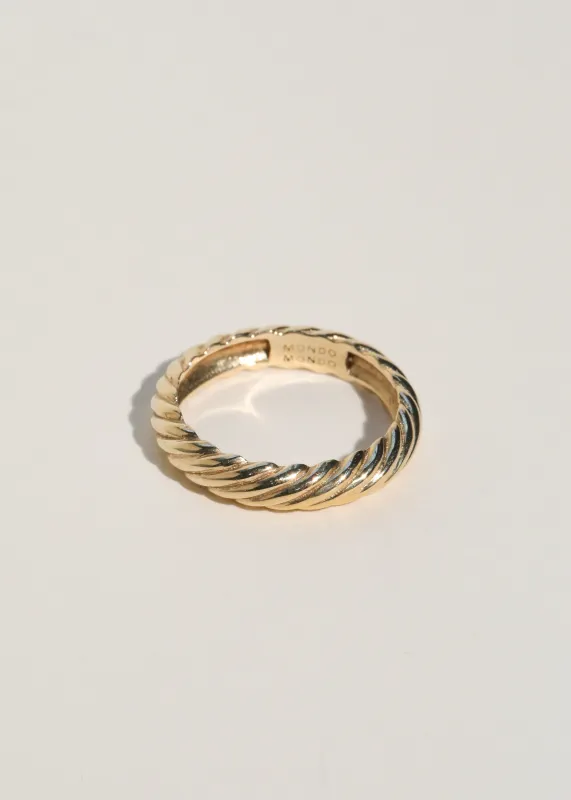 Archive Porfirio Ring 4mm in 14k made by Mondo Mondo