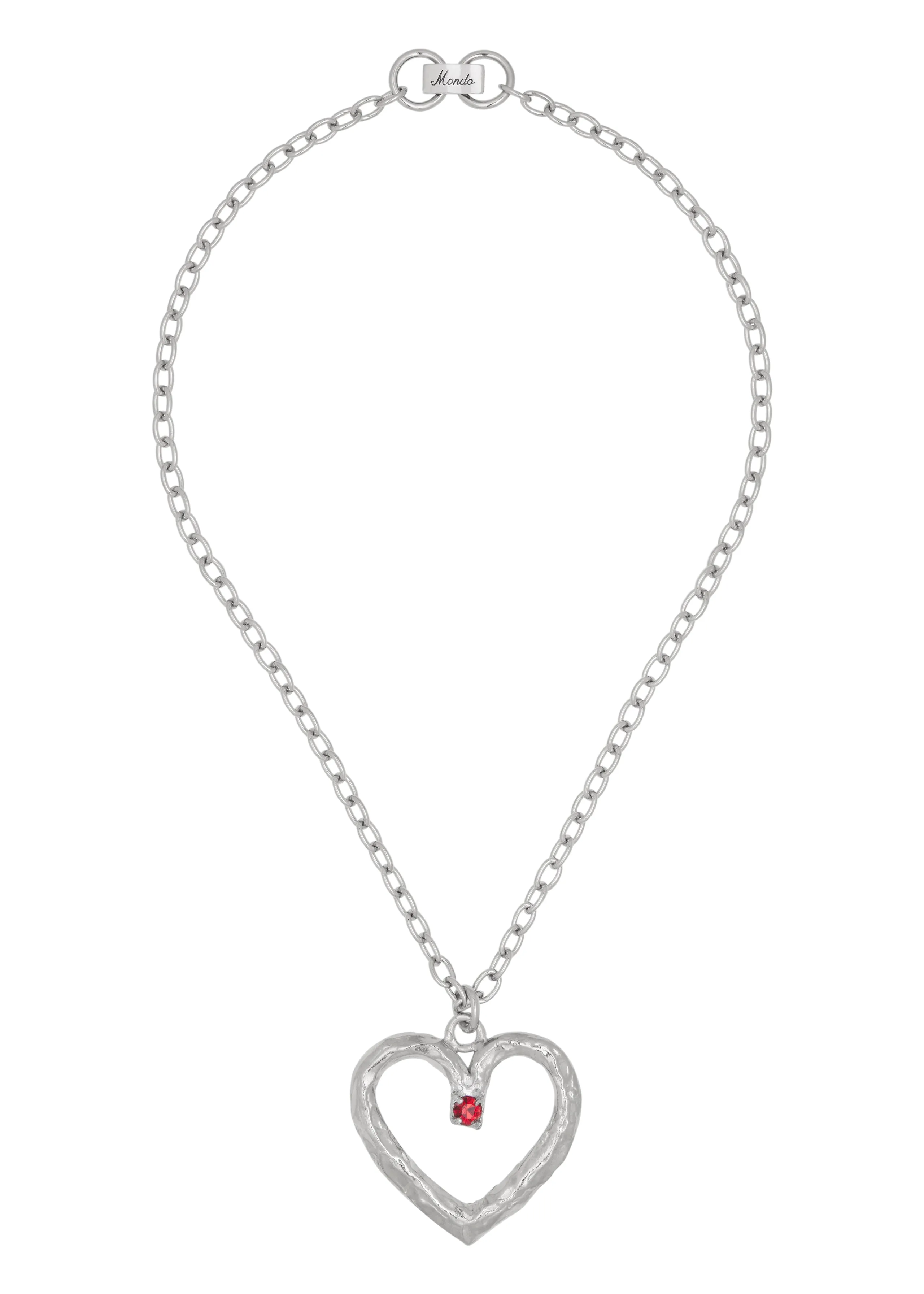 Archive Moi Necklace in Silver - Ruby sold by Mondo Mondo product image thumbnail 2