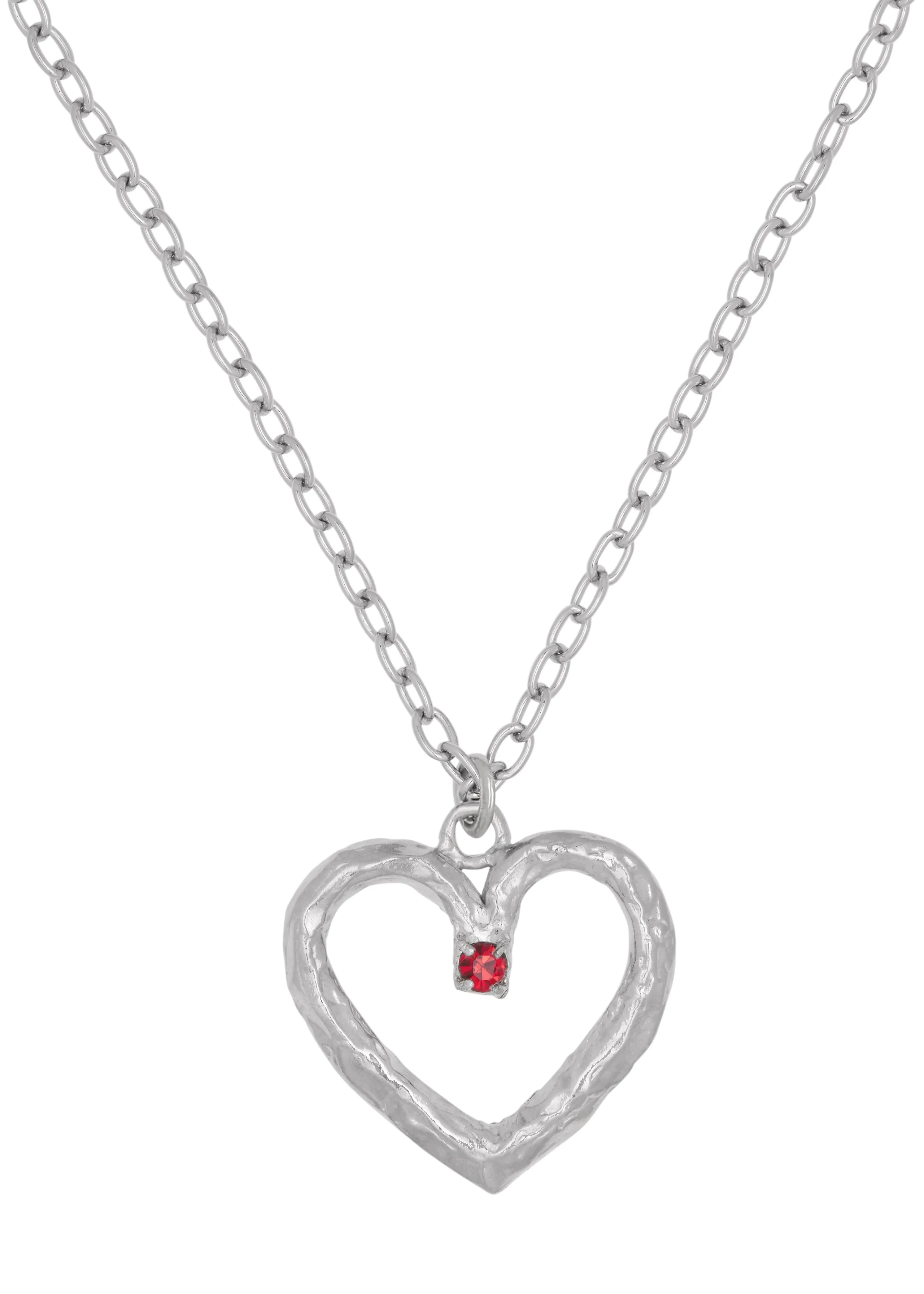 Archive Moi Necklace in Silver - Ruby sold by Mondo Mondo