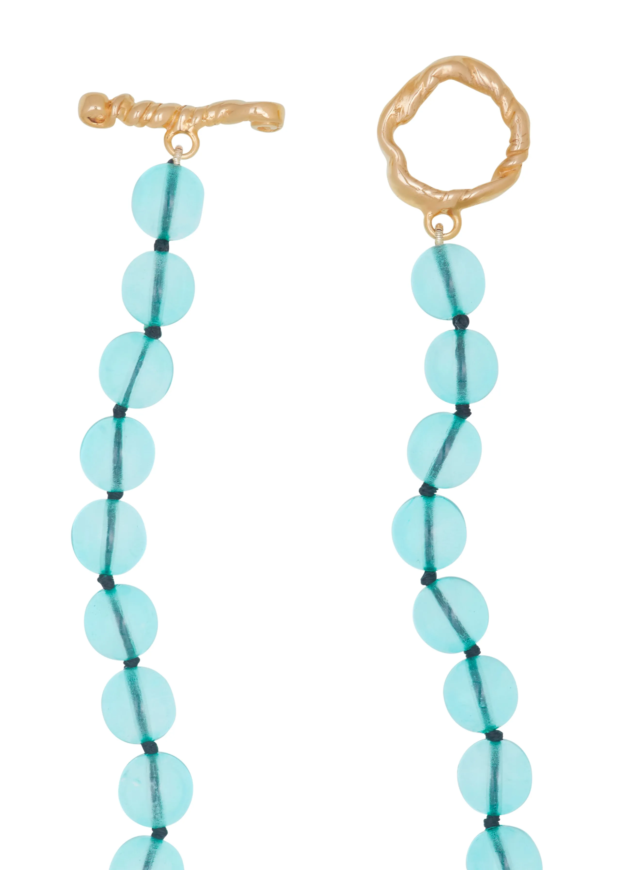 Archive Nan Necklace in Teal Glass sold by Mondo Mondo product image thumbnail 3