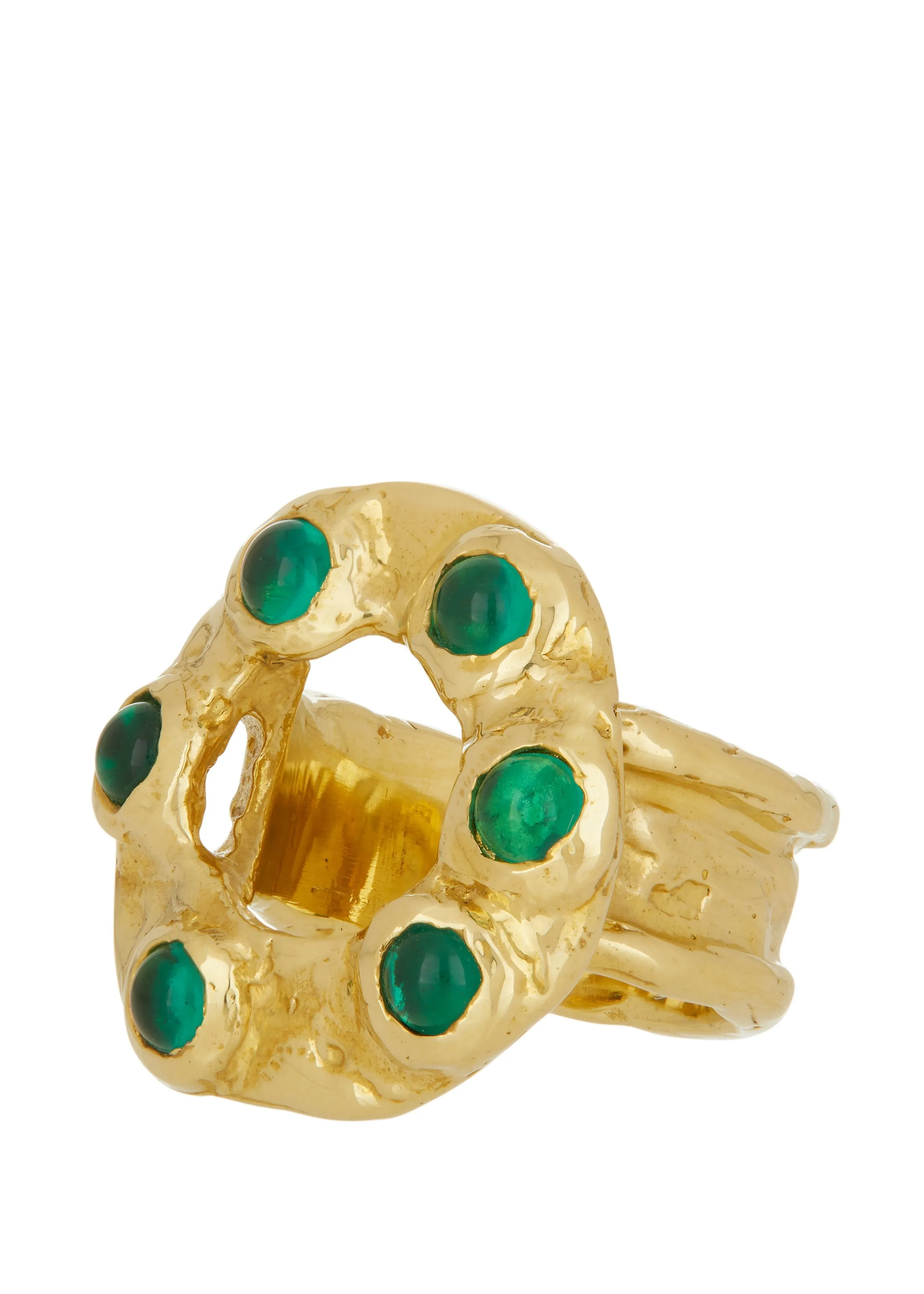 Archive Halo Ring in Brass - Green sold by Mondo Mondo product image thumbnail 2