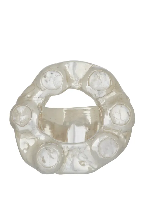 Archive Halo Ring in Sterling Silver - Clear made by Mondo Mondo