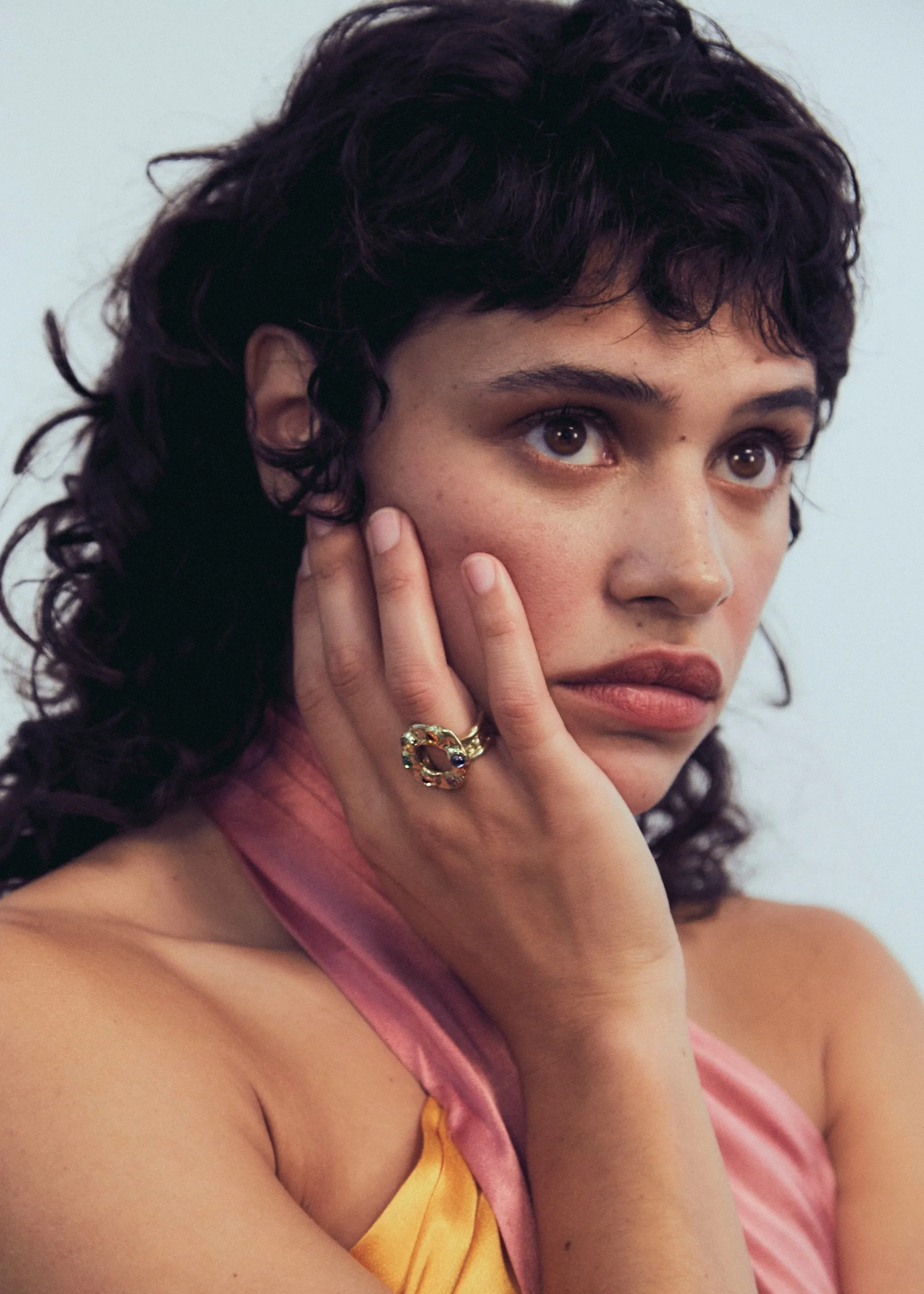 Archive Halo Ring in Brass - Pink & Yellow sold by Mondo Mondo product image thumbnail 4
