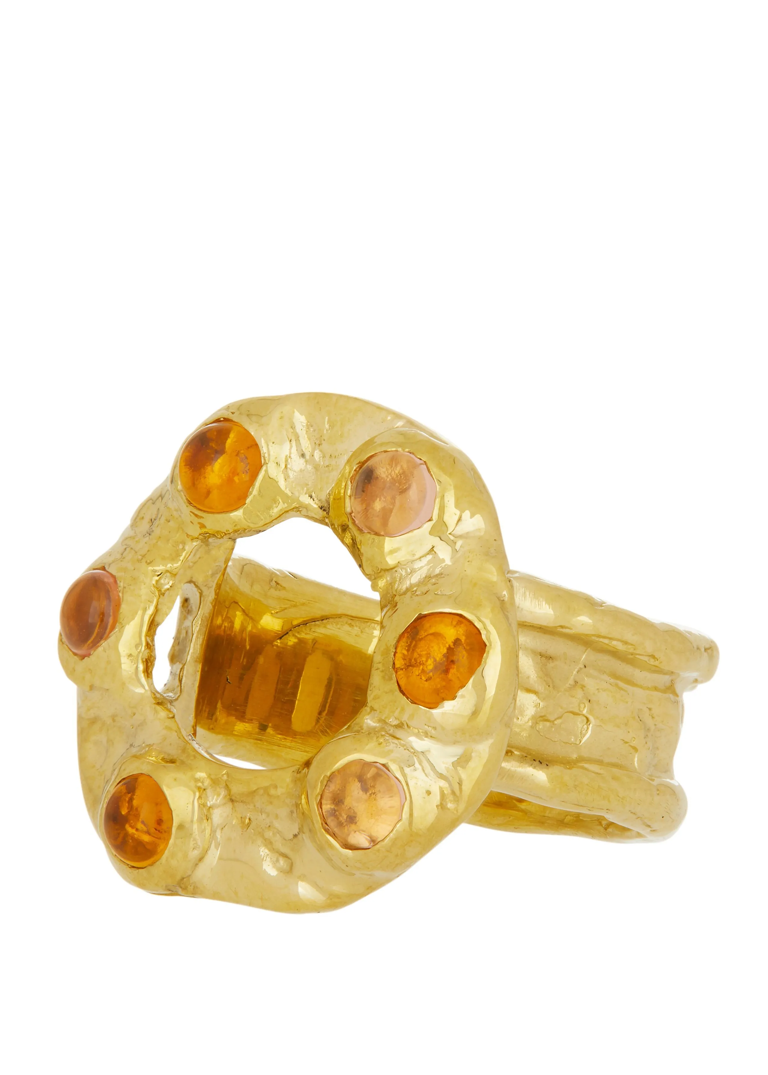 Archive Halo Ring in Brass - Pink & Yellow sold by Mondo Mondo product image thumbnail 2