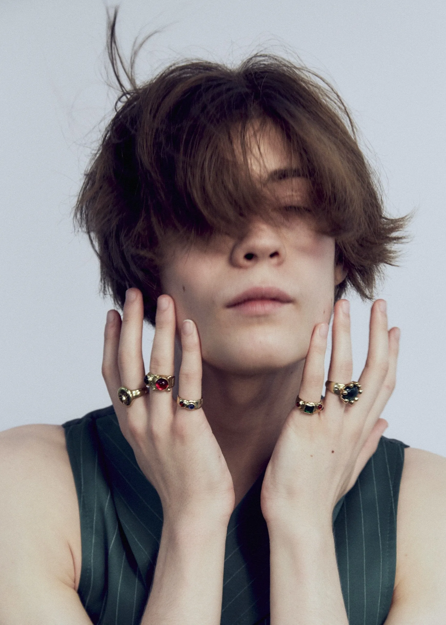 Archive Felt Ring in Brass - Green & Yellow sold by Mondo Mondo product image thumbnail 4