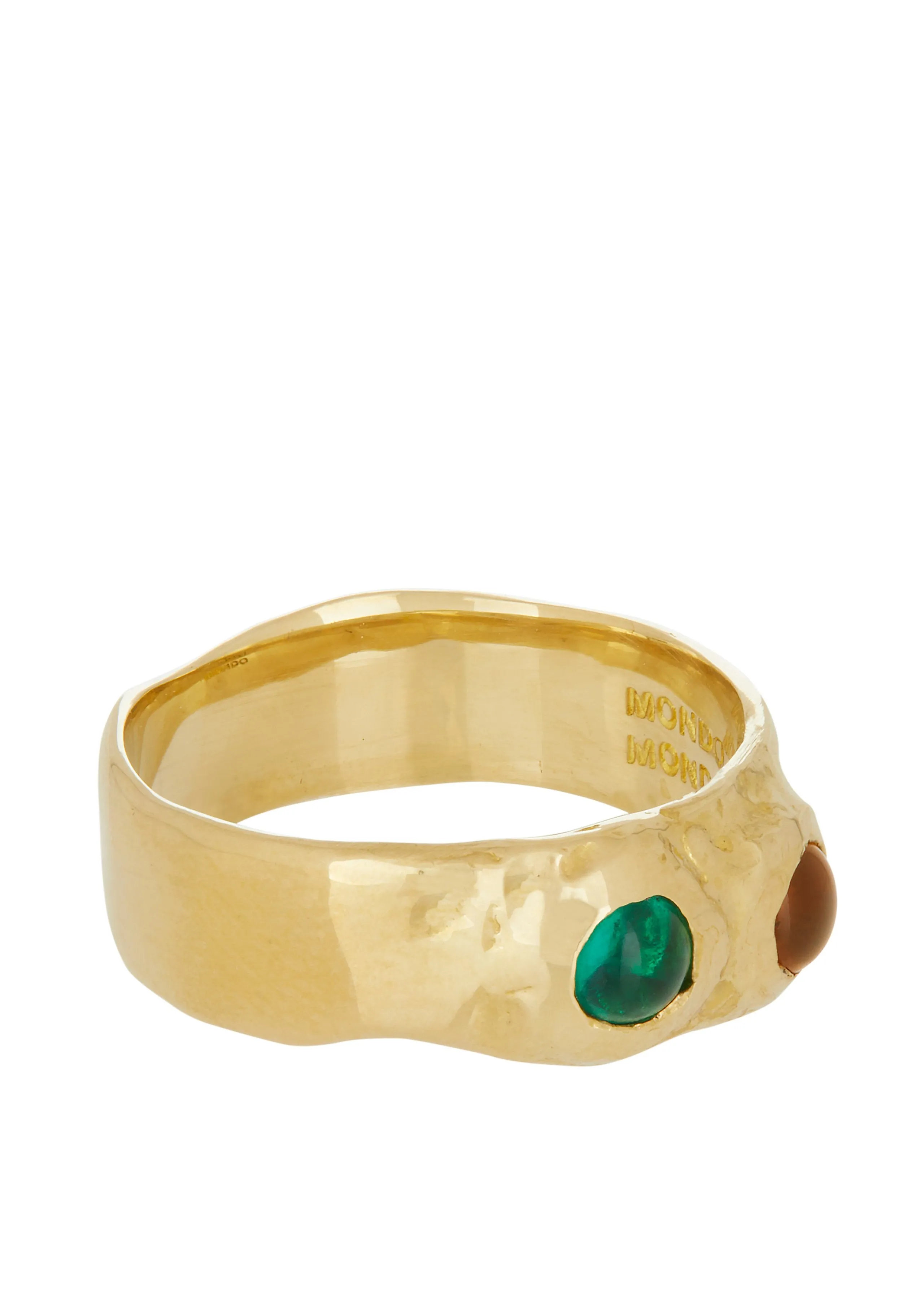 Archive Felt Ring in Brass - Green & Yellow sold by Mondo Mondo product image thumbnail 2