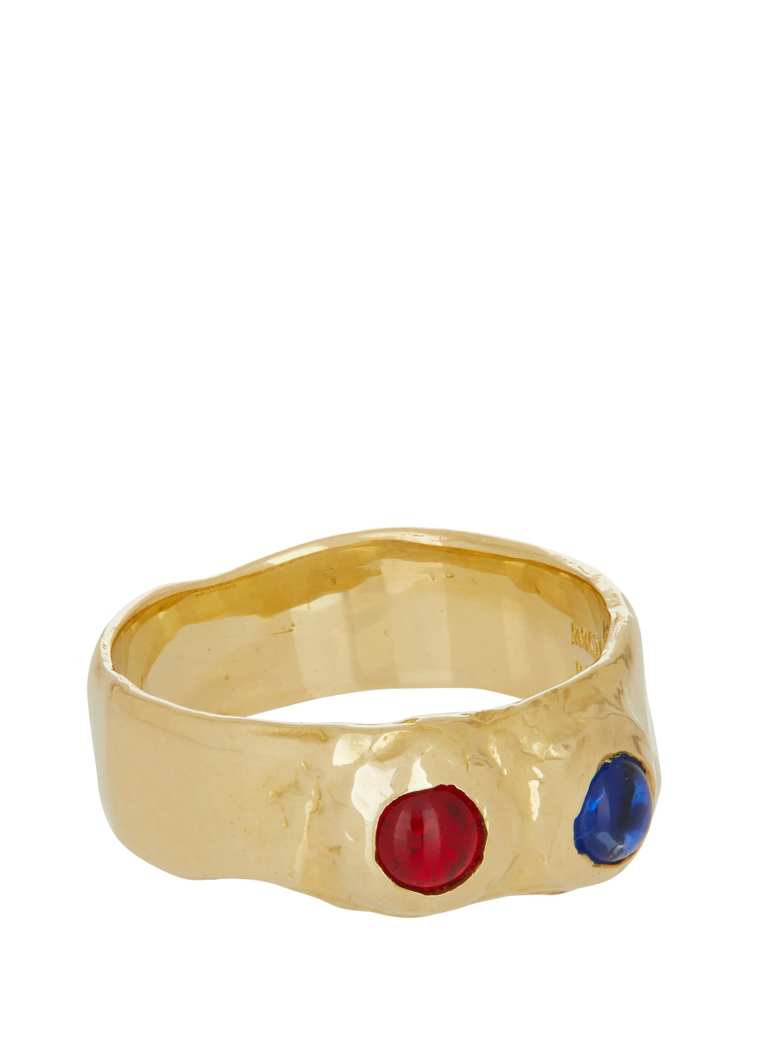 Archive Felt Ring in Brass - Red & Blue sold by Mondo Mondo product image thumbnail 3