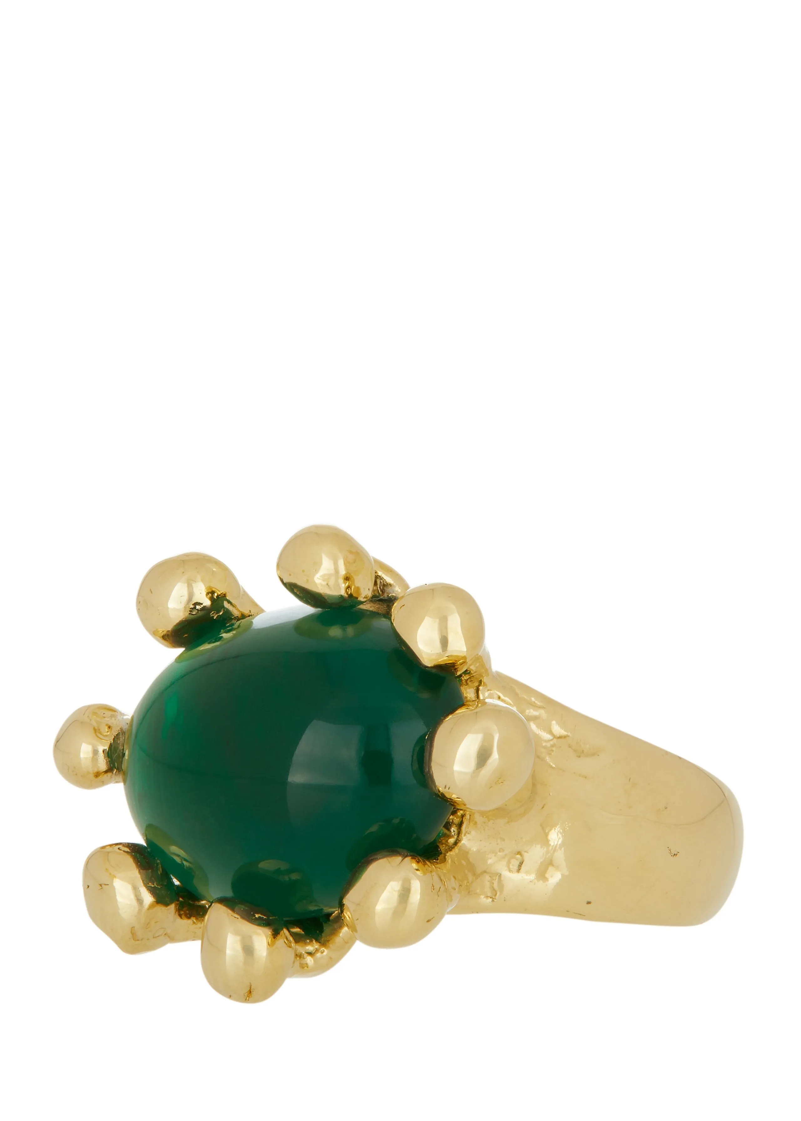 Archive Diva Ring in Brass - Emerald sold by Mondo Mondo product image thumbnail 2