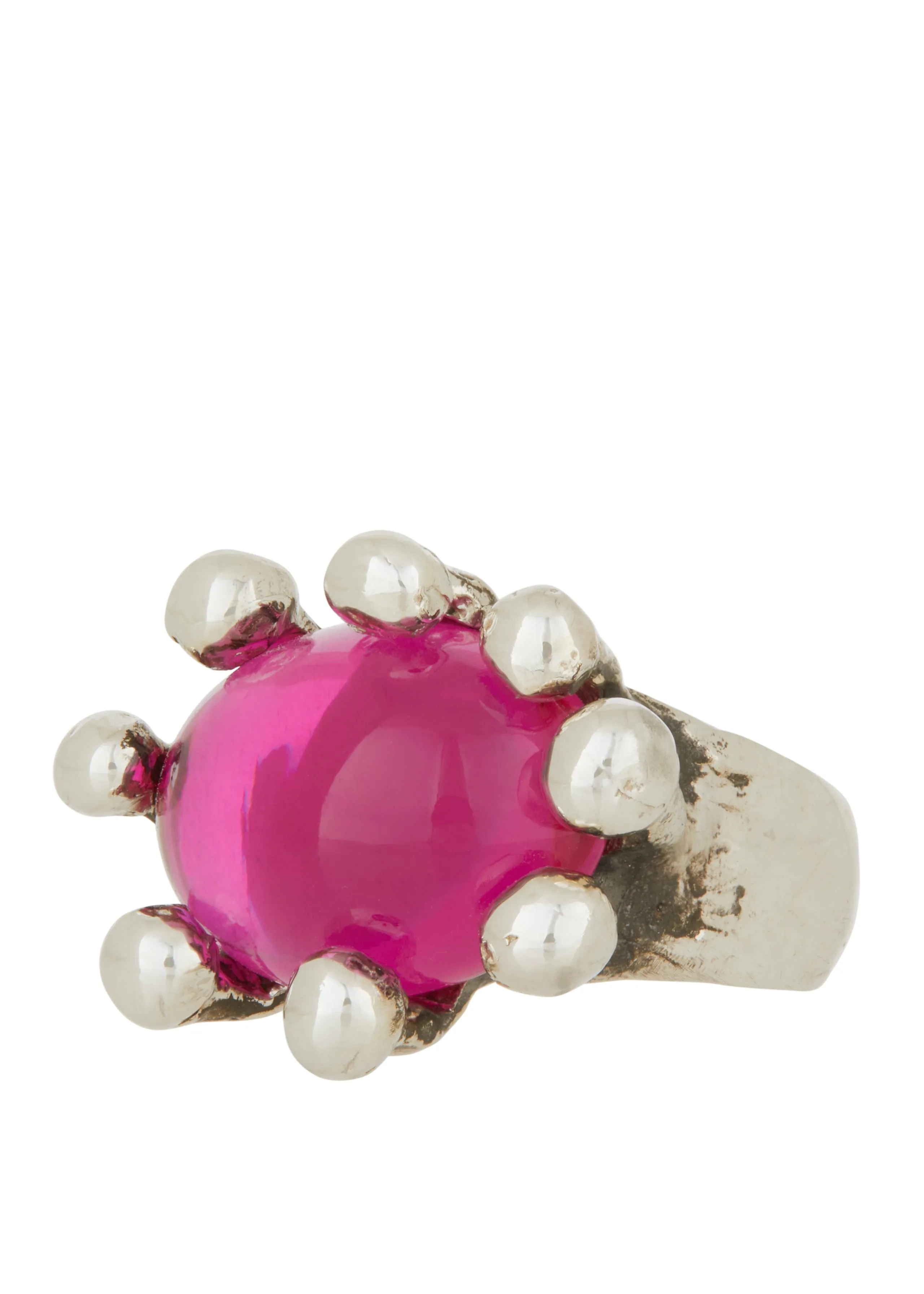 Archive Diva Ring in Sterling Silver - Fuchsia sold by Mondo Mondo product image thumbnail 2