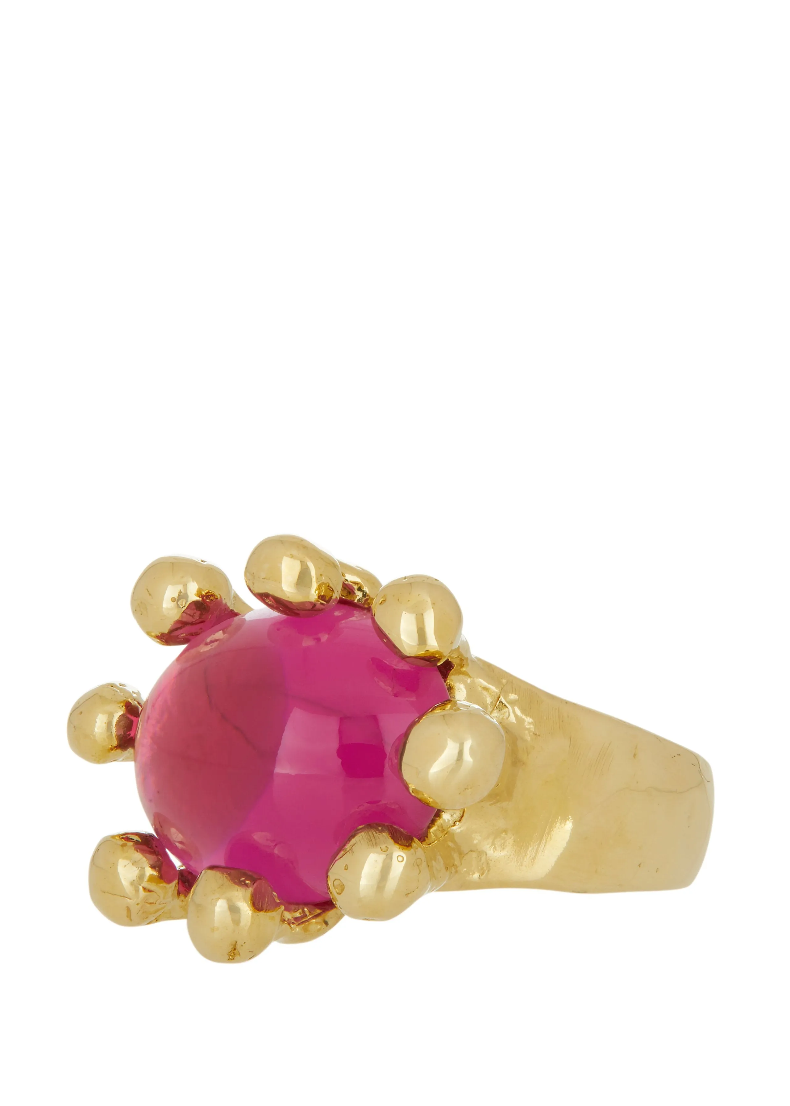 Archive Diva Ring in Brass - Fuchsia sold by Mondo Mondo product image thumbnail 3