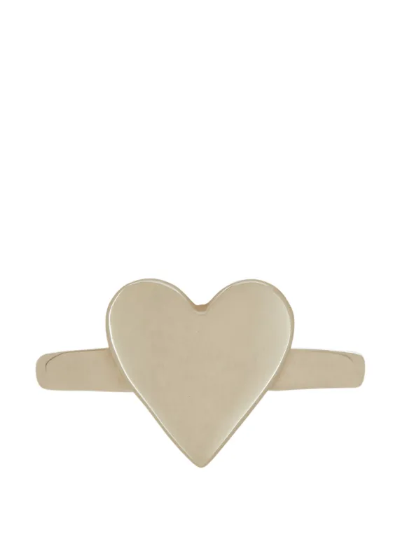 Archive Heart Ring in Sterling Silver made by Mondo Mondo