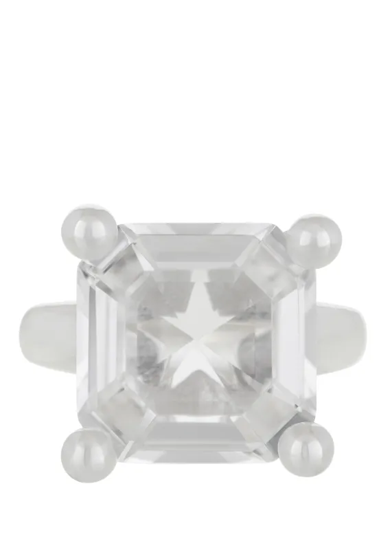 Archive Atomic Square Ring - Crystal made by Mondo Mondo