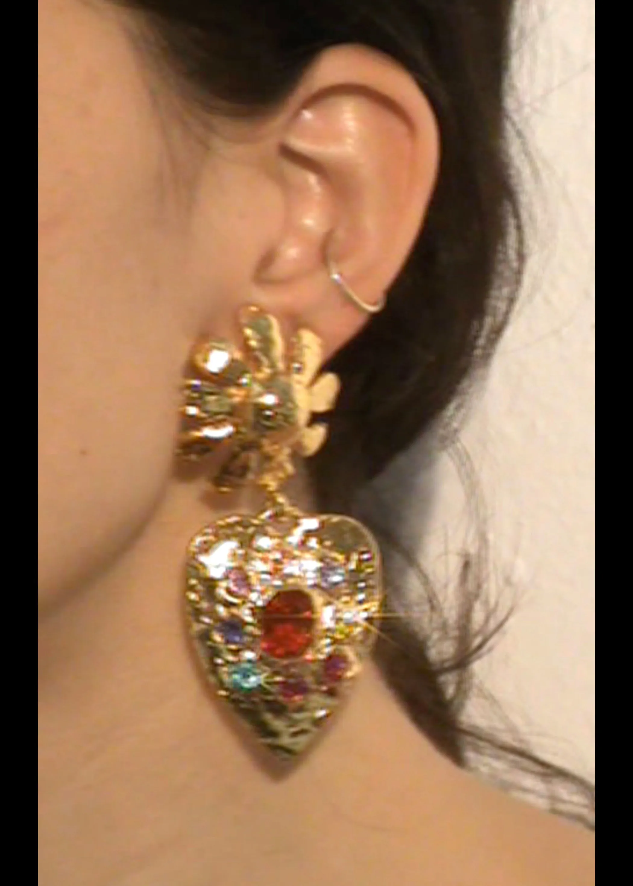 Archive Tropicana Earrings in Gold - Multi sold by Mondo Mondo