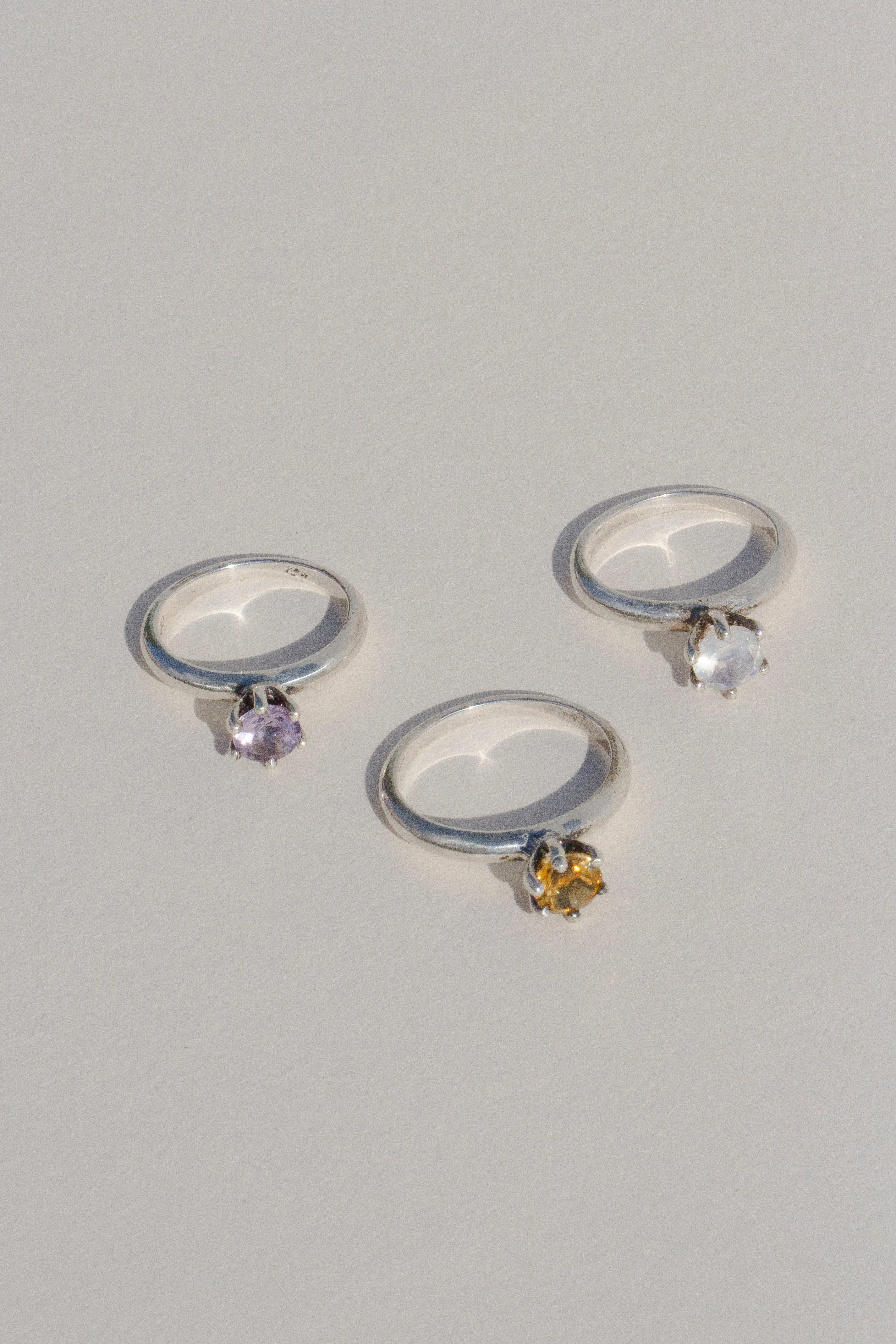 Archive Queen Ring Sterling Silver Citrine sold by Mondo Mondo