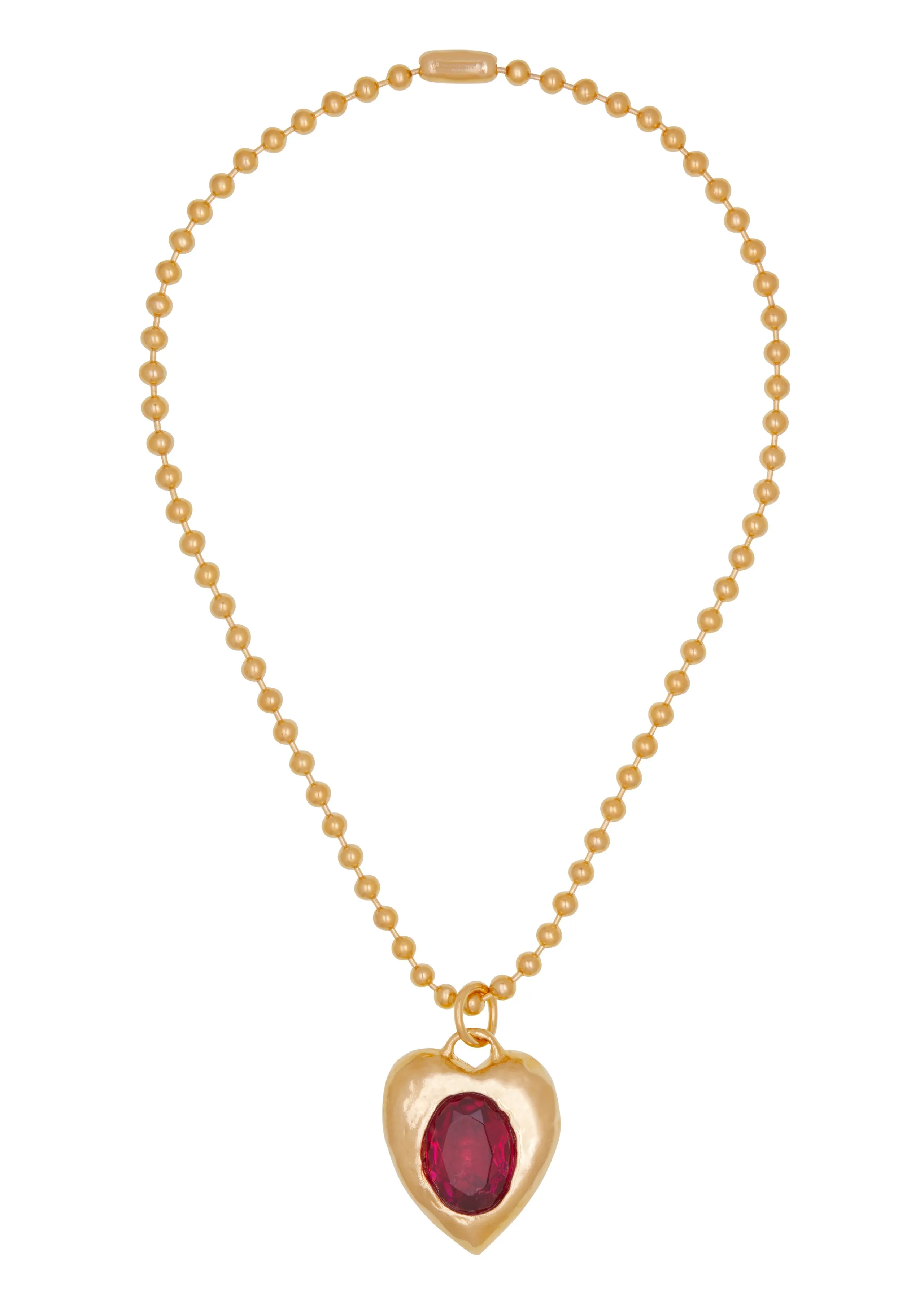 Archive Pacha Necklace in Gold - Ruby sold by Mondo Mondo