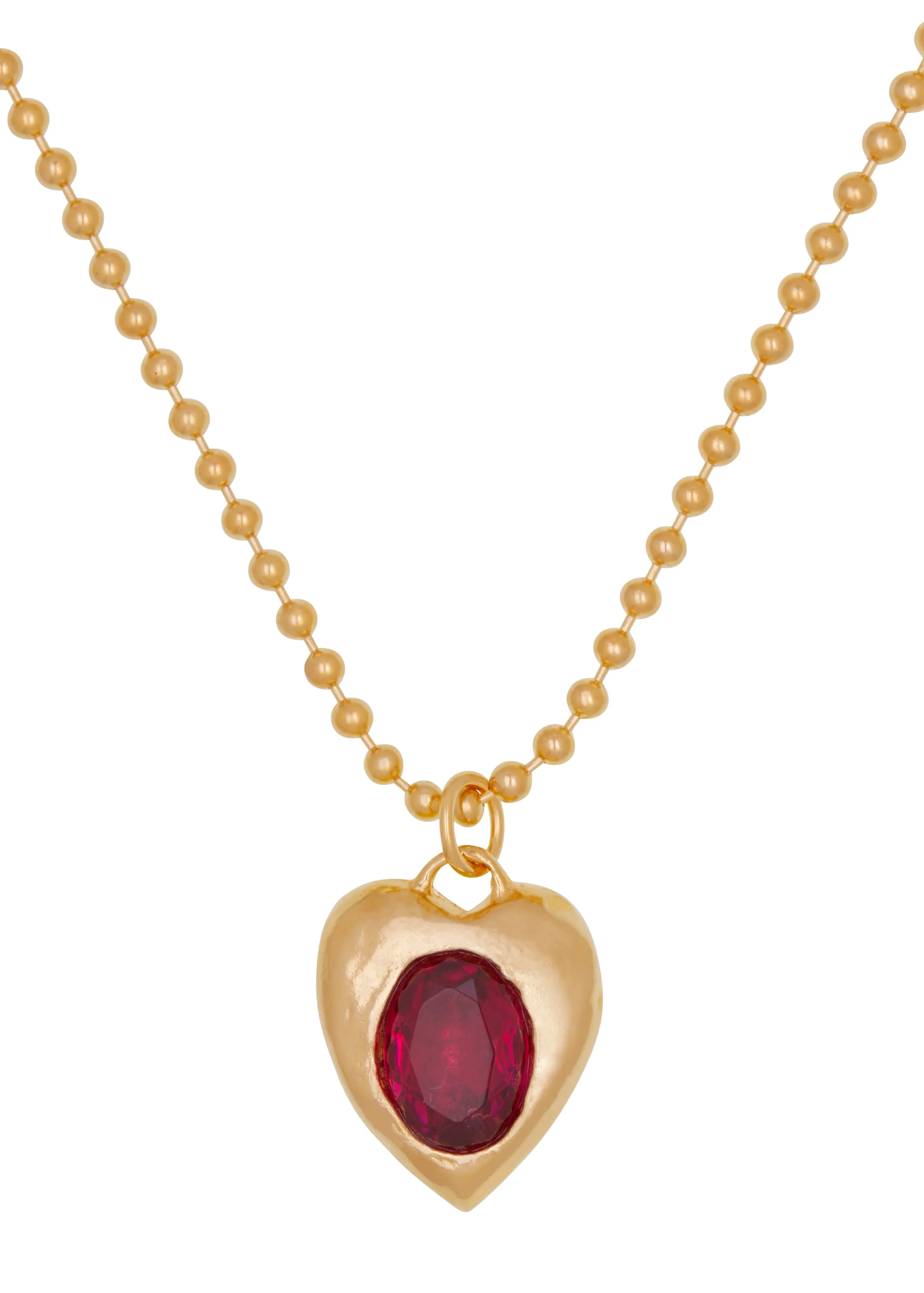 Archive Pacha Necklace in Gold - Ruby sold by Mondo Mondo product image thumbnail 2