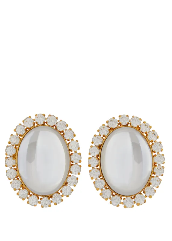 Archive Tinseltown Clip On Earrings - Crystal made by Mondo Mondo