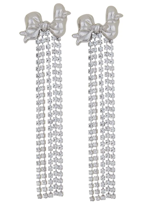 Archive Bow Ionic Earrings in Silver made by Mondo Mondo