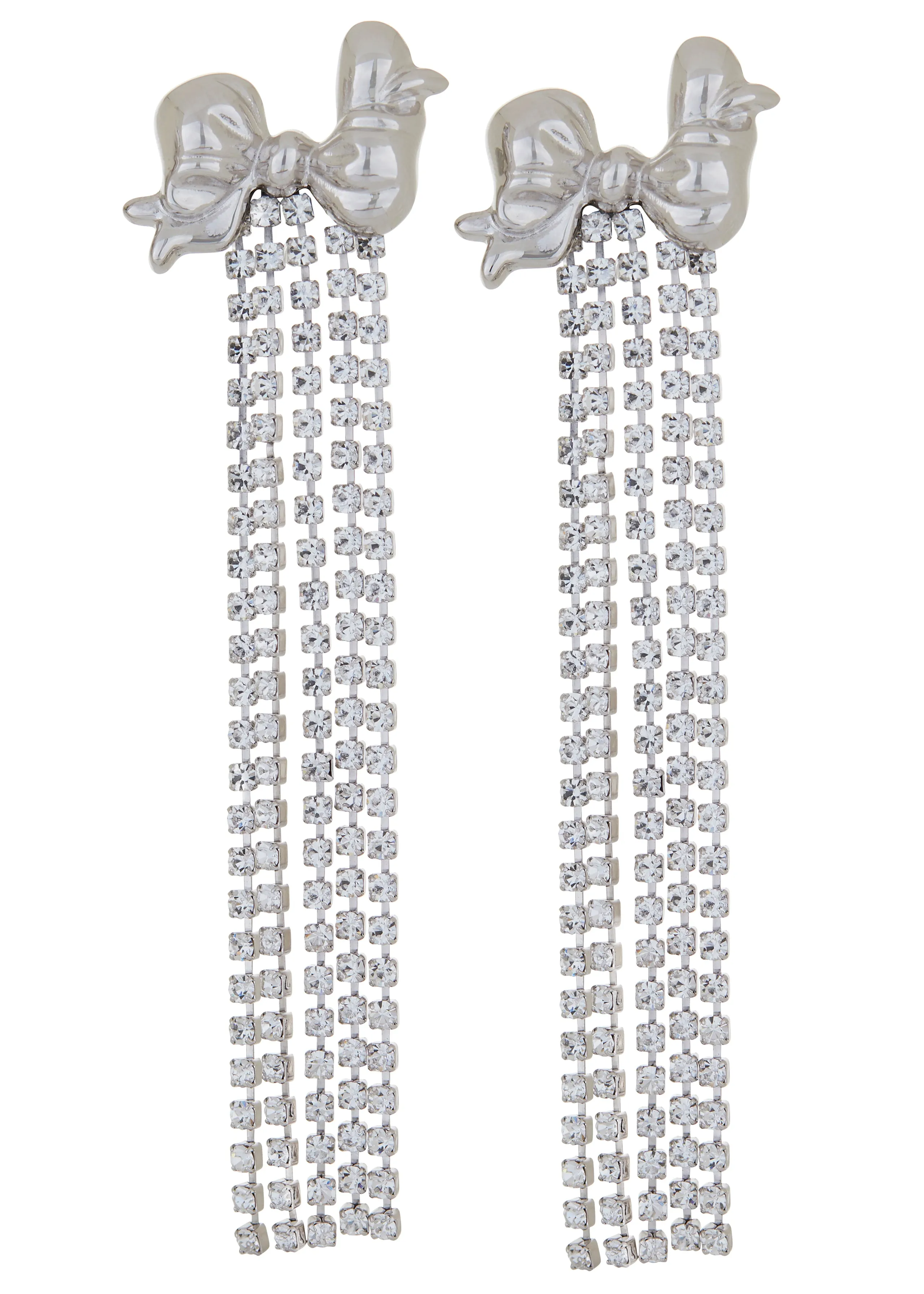Archive Bow Ionic Earrings in Silver sold by Mondo Mondo