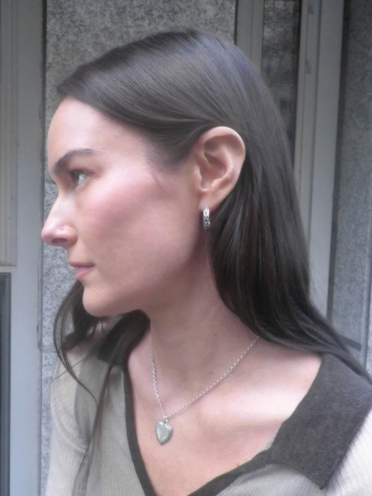 Archive Chain Hoops in Silver sold by Mondo Mondo product image thumbnail 4