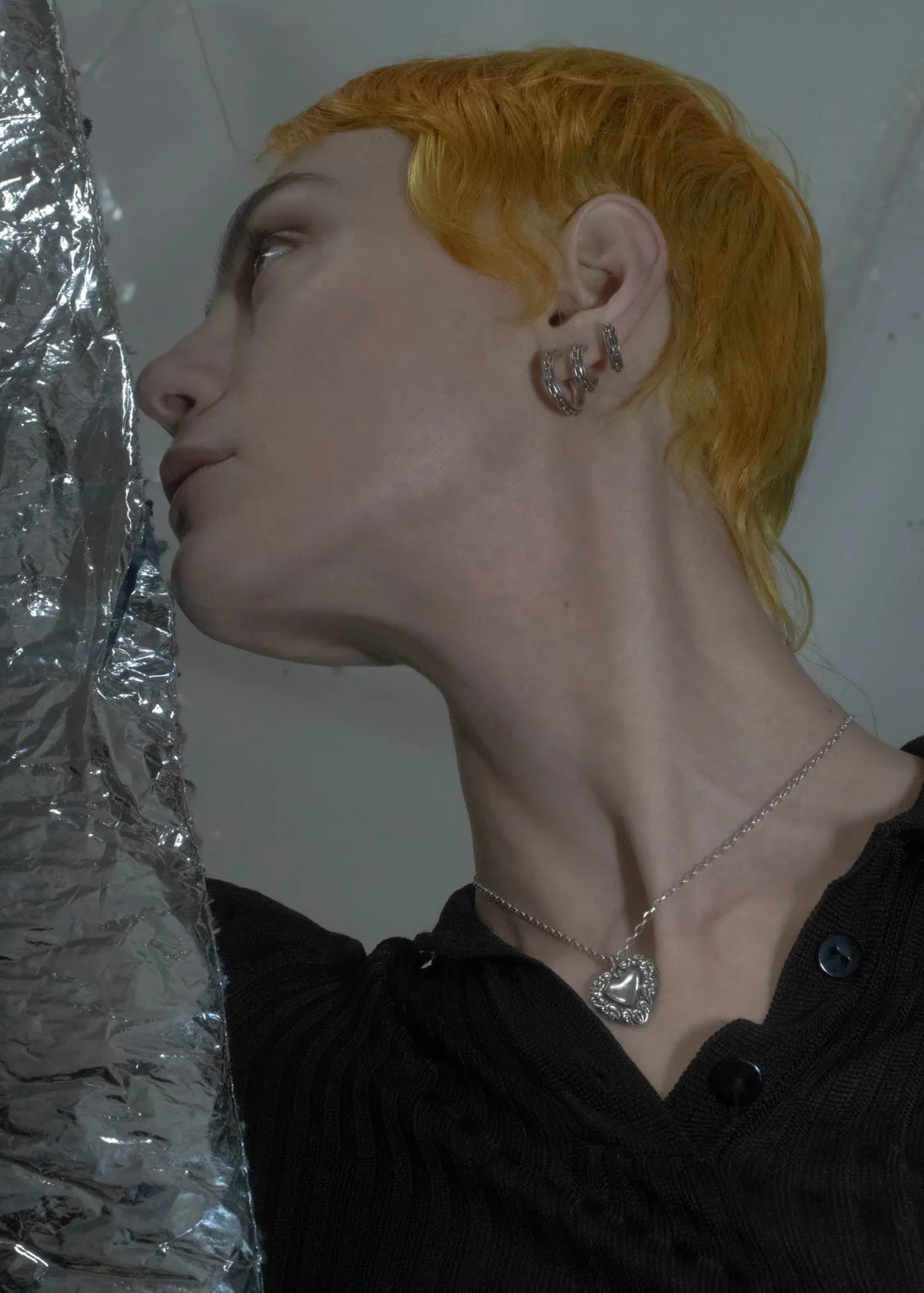 Archive Chain Hoops in Silver sold by Mondo Mondo product image thumbnail 5