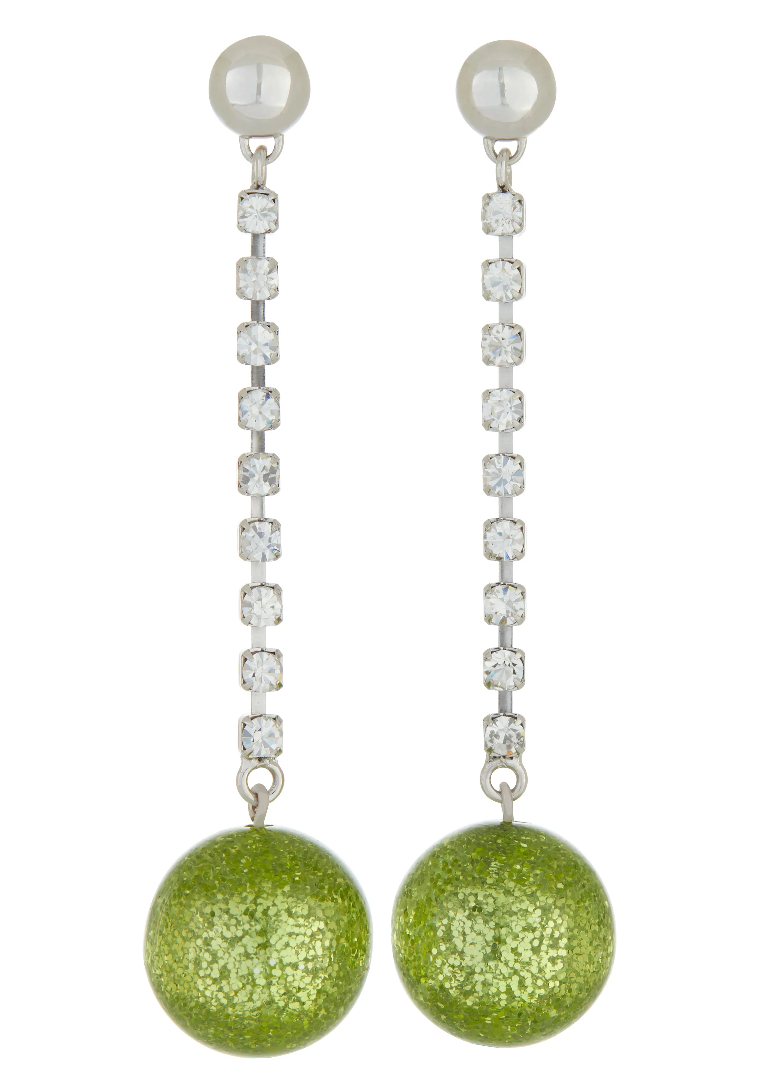 Archive Lounge Earring - Crystal & Olive sold by Mondo Mondo
