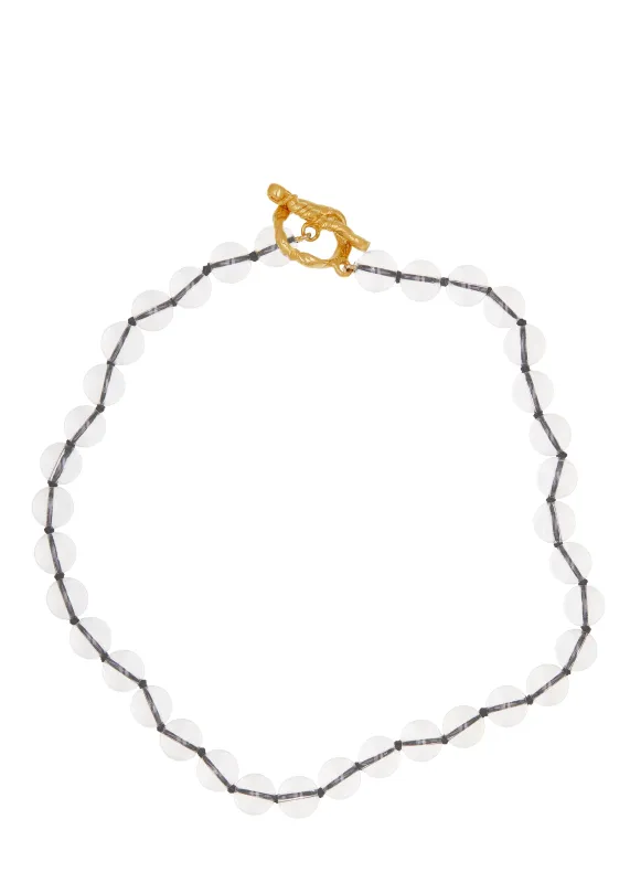 Archive Nan Necklace - Clear Glass made by Mondo Mondo