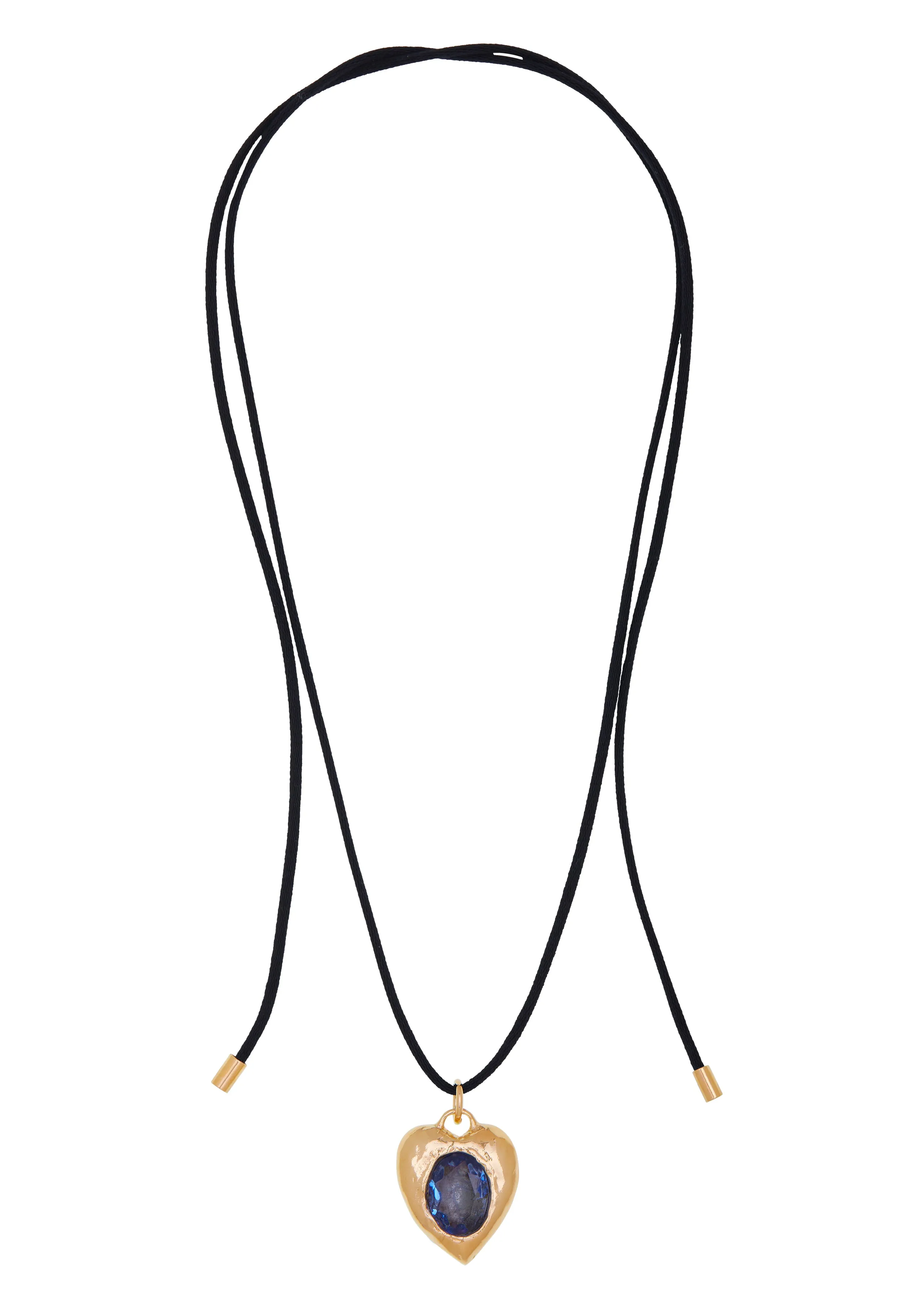Archive Pacha Cord Necklace in Gold - Light Blue sold by Mondo Mondo product image thumbnail 3