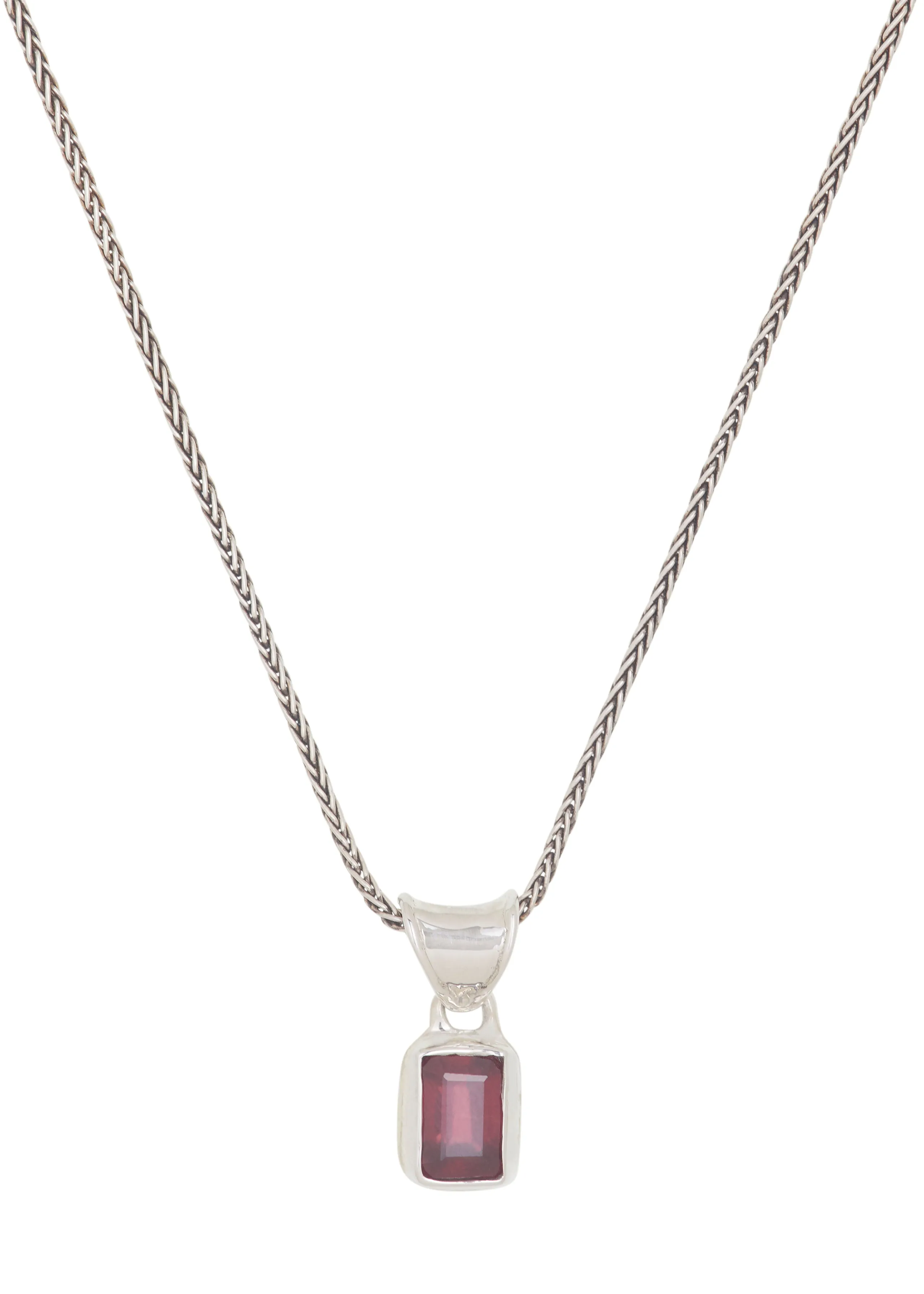 Archive Mary Pendant in Sterling Silver - Ruby sold by Mondo Mondo