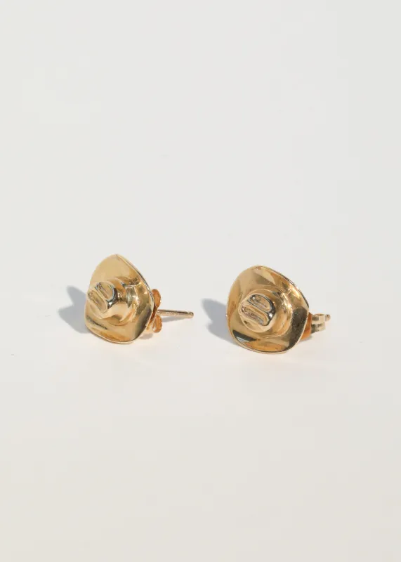 Archive Cowboy Studs in 14k made by Mondo Mondo