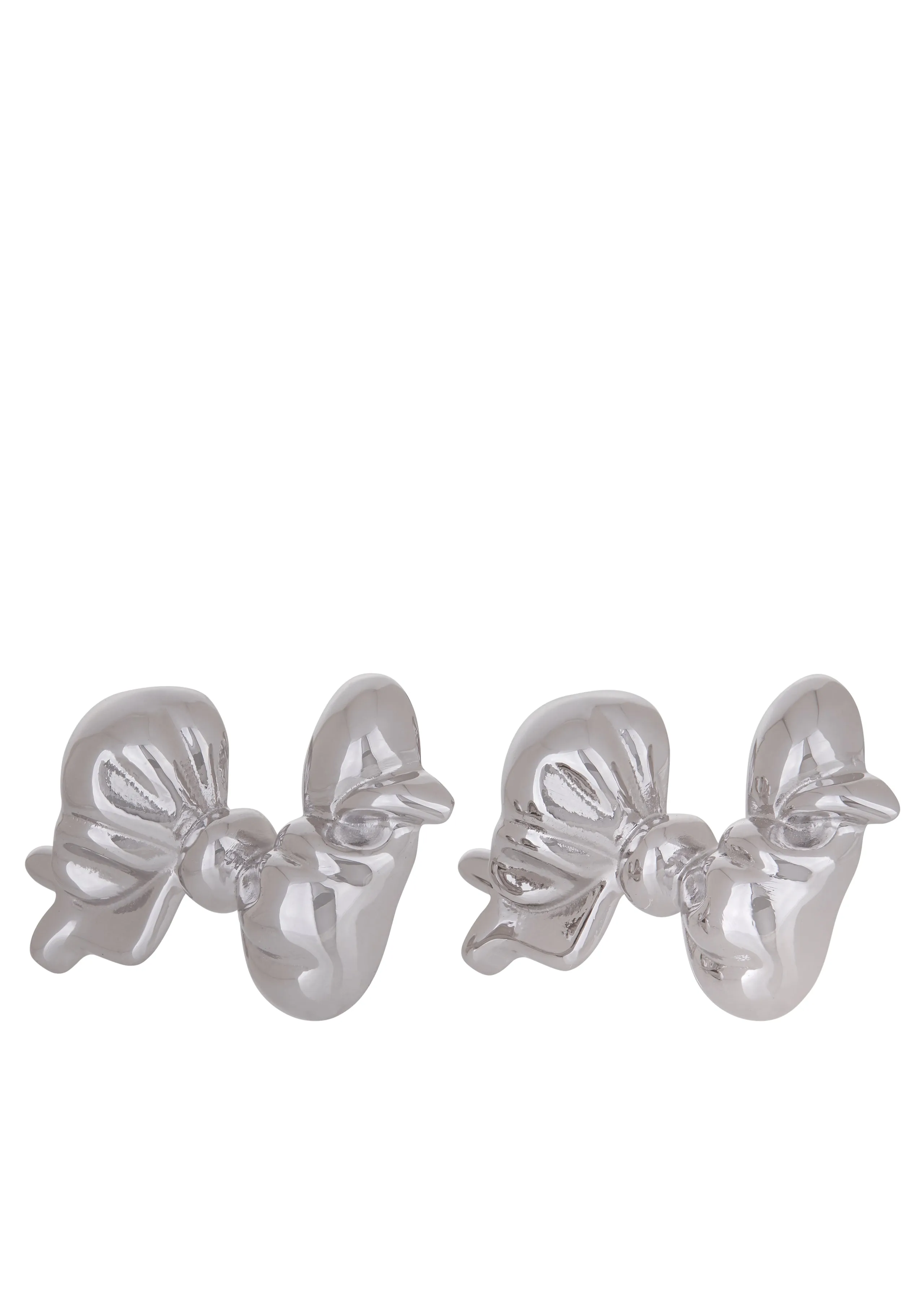 Archive Big Bow Earrings in Silver sold by Mondo Mondo product image thumbnail 2