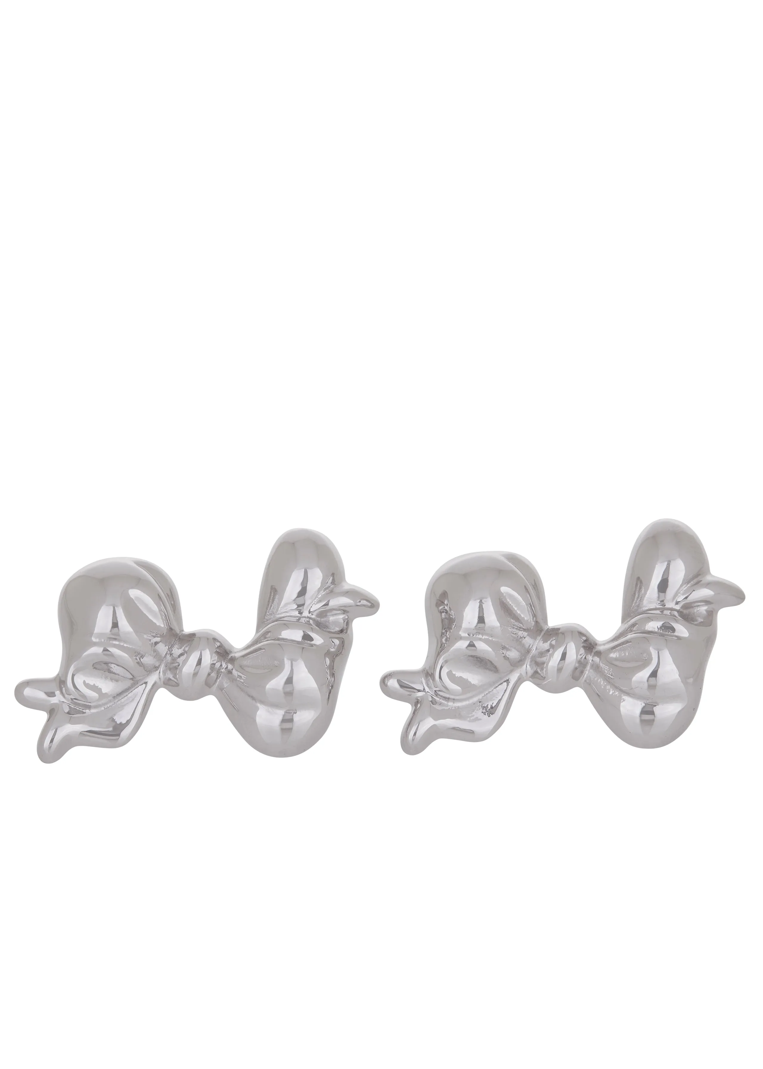 Archive Big Bow Earrings in Silver sold by Mondo Mondo