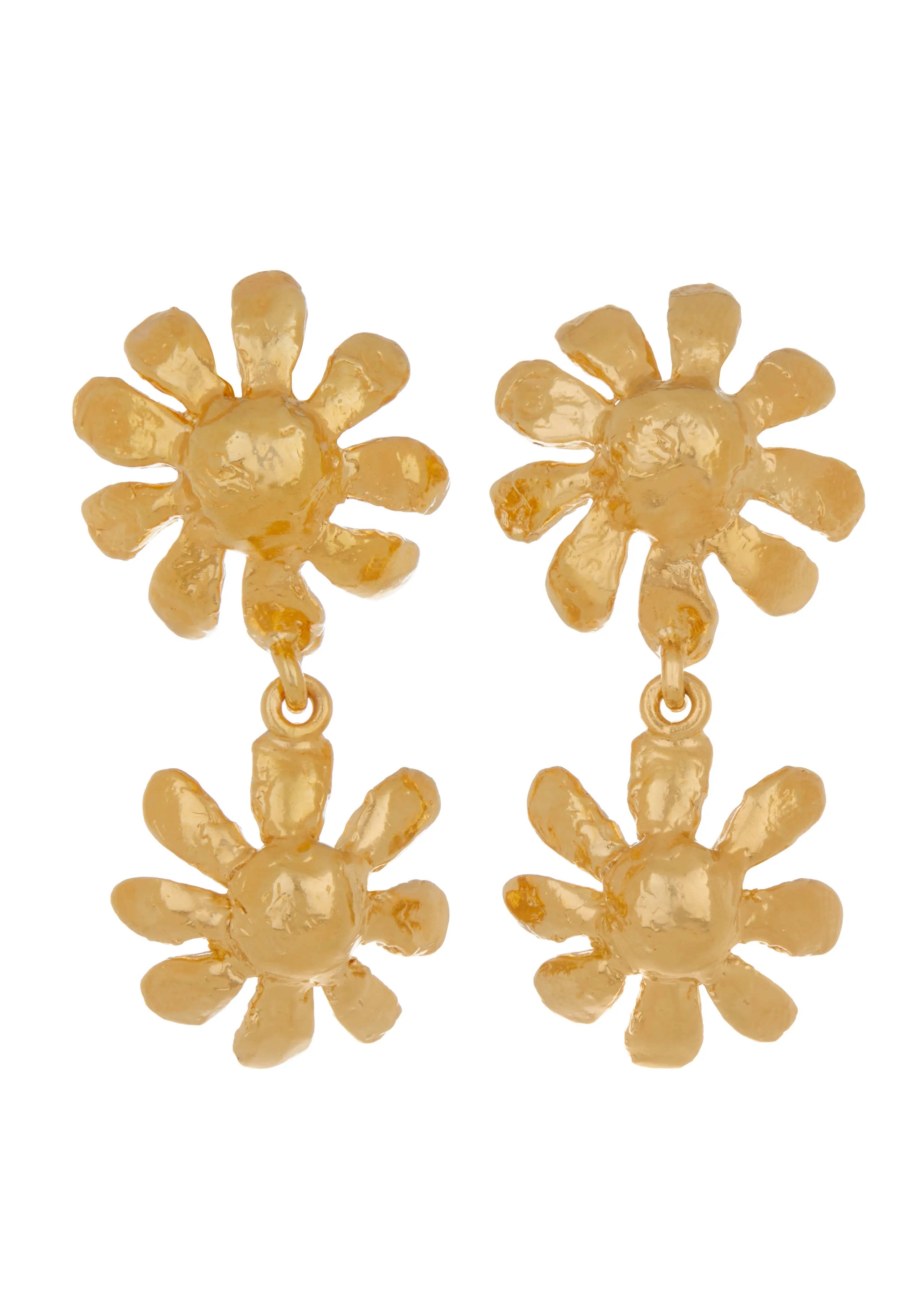 Archive Double Bubble Earrings in Gold sold by Mondo Mondo