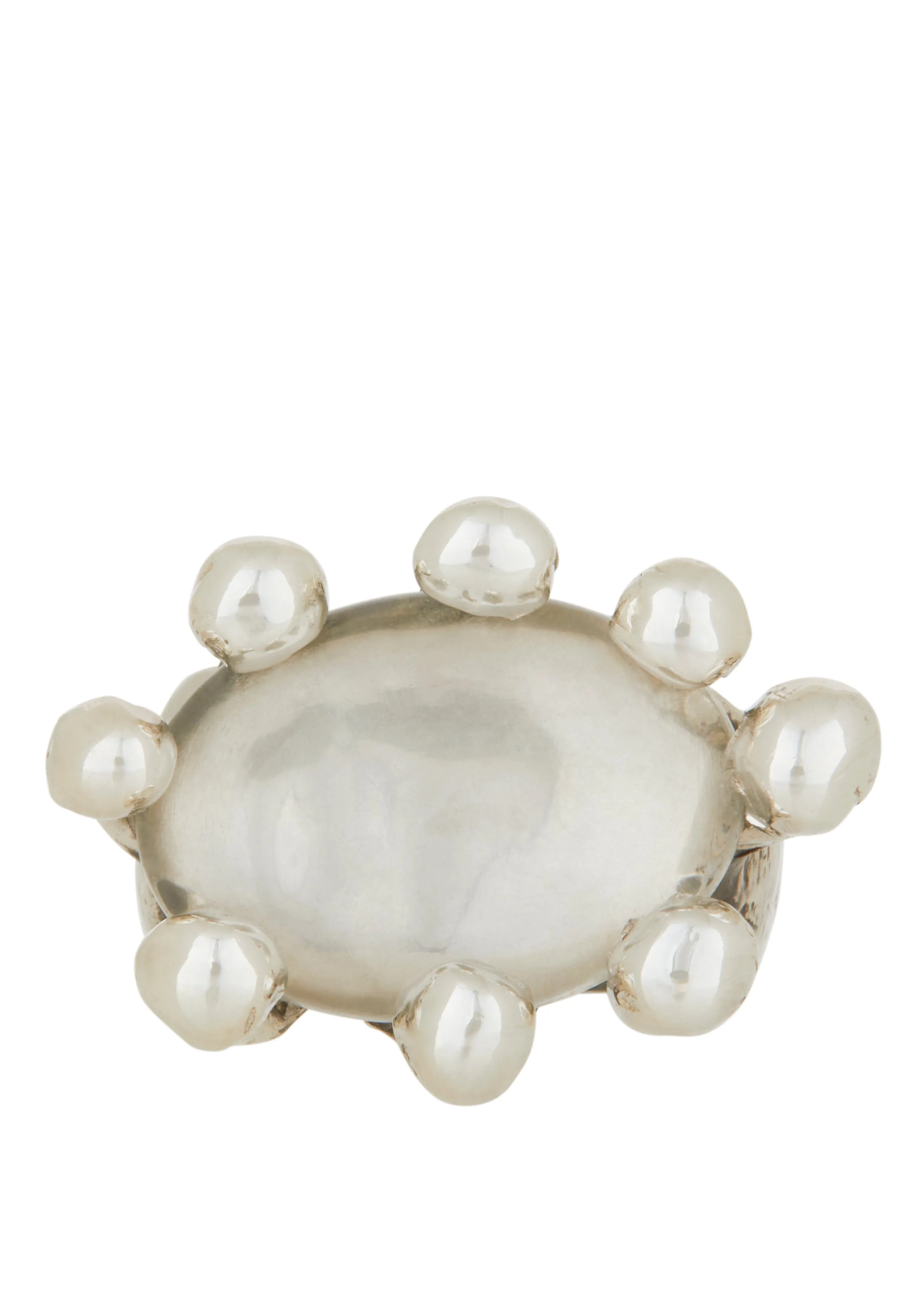 Archive Diva Ring in Sterling Silver - Crystal sold by Mondo Mondo