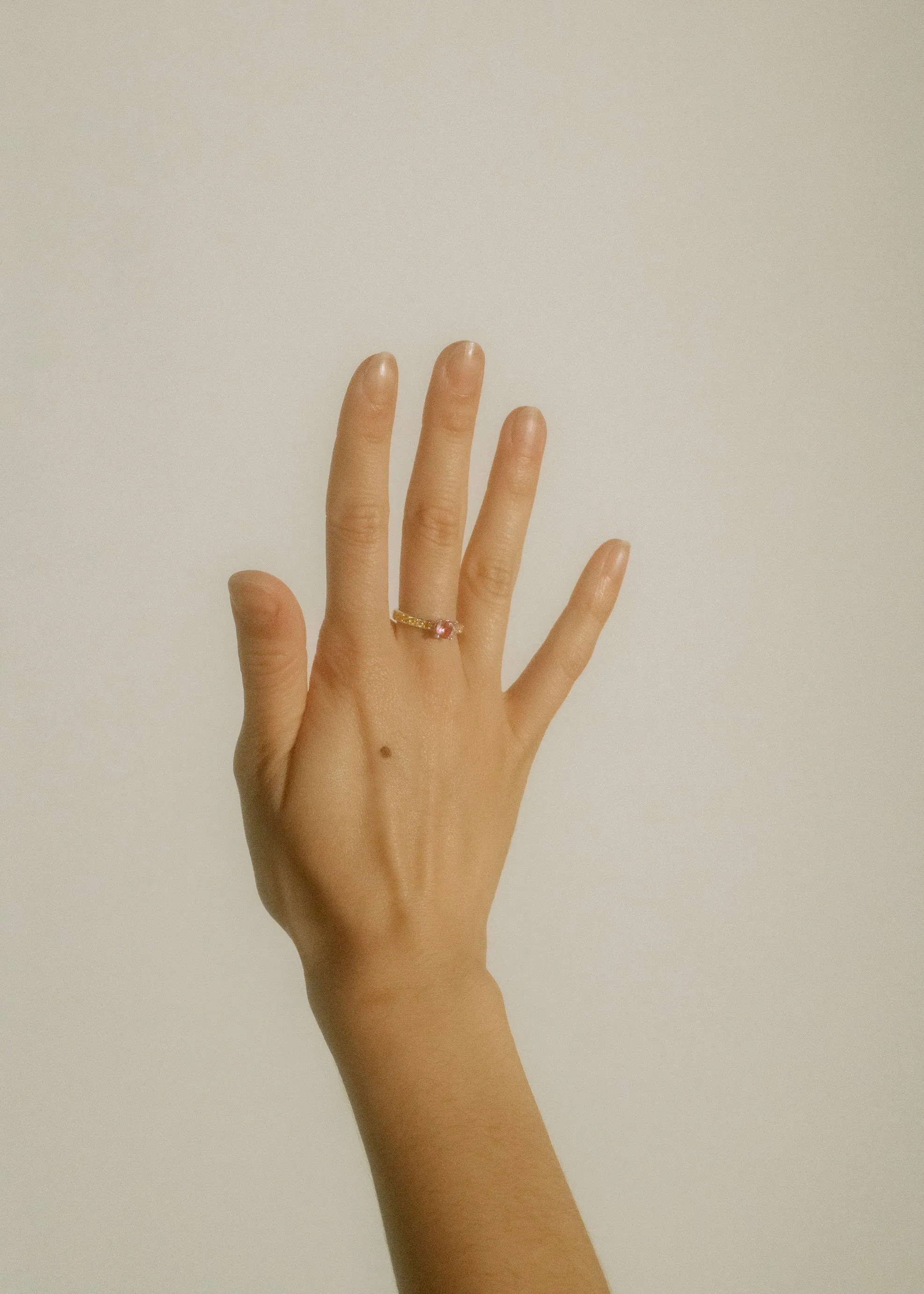 Archive Princess Pave Ring - Rose/Yellow sold by Mondo Mondo product image thumbnail 3